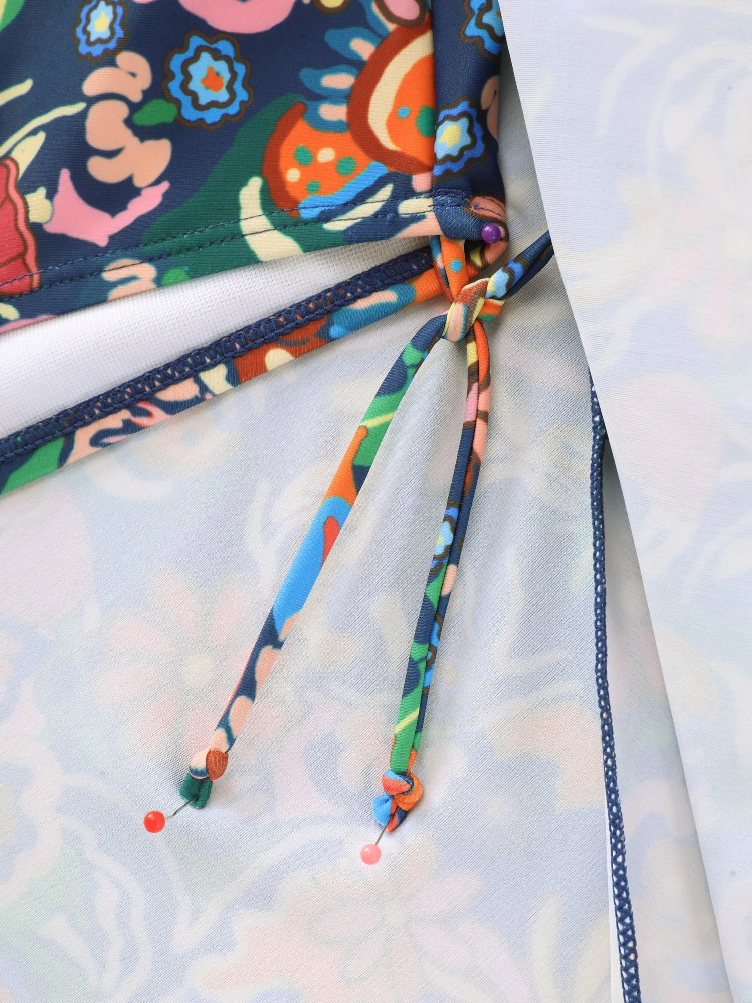 Floral Print Backless Pockets Swim Dress sold by Bloomchic product image thumbnail 5