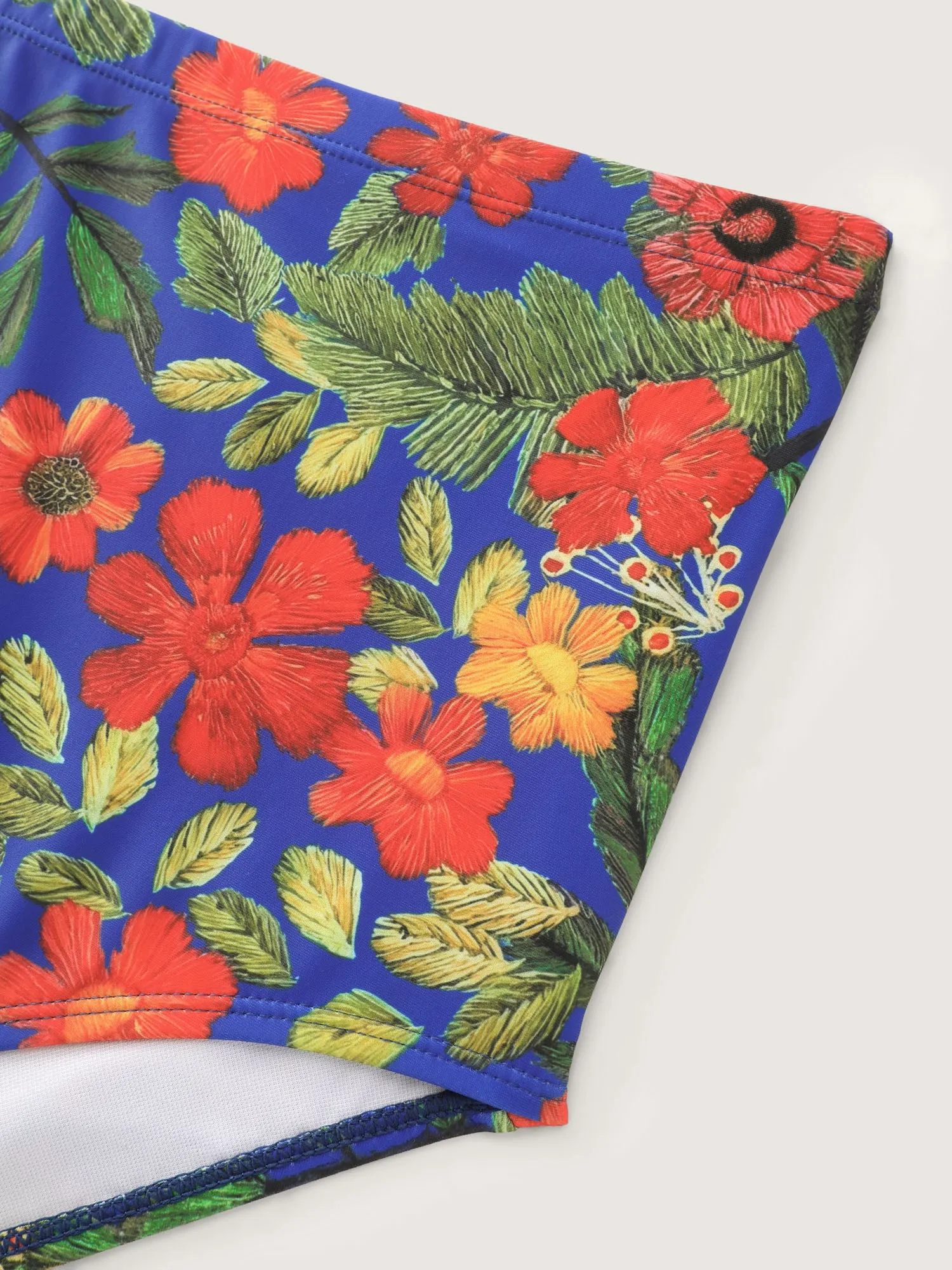 Vibrant Floral Print Twist Front Swim Dress sold by Bloomchic product image thumbnail 5