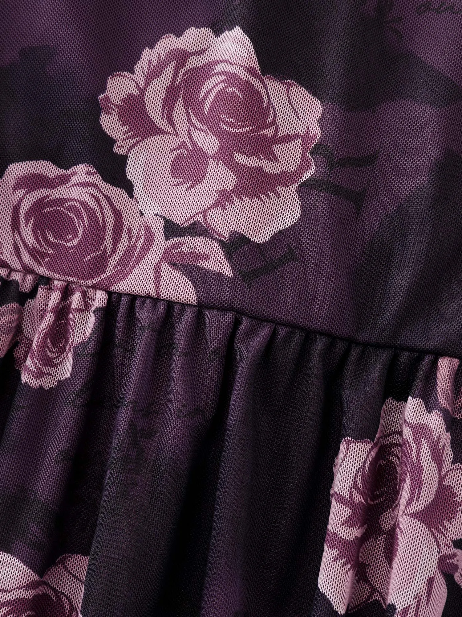Lace Trim Floral Print Knit Top sold by Bloomchic product image thumbnail 5