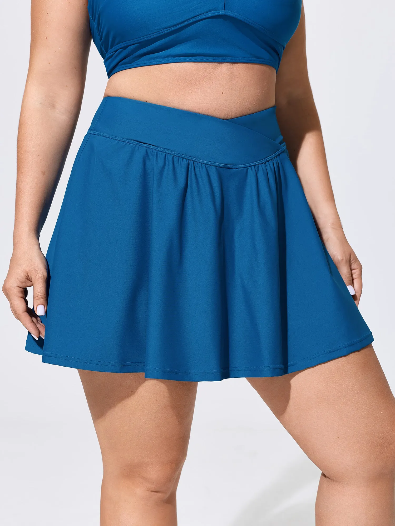 Overlap Waist Flowy Swim Bottoms sold by Bloomchic