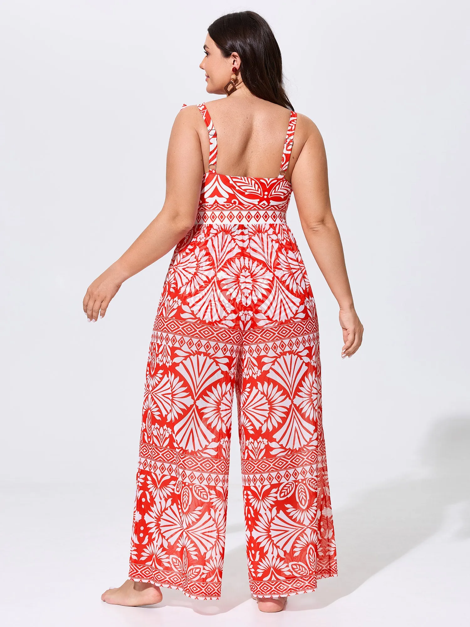Pants Set Geometric Print One-Piece Swimsuit sold by Bloomchic product image thumbnail 5