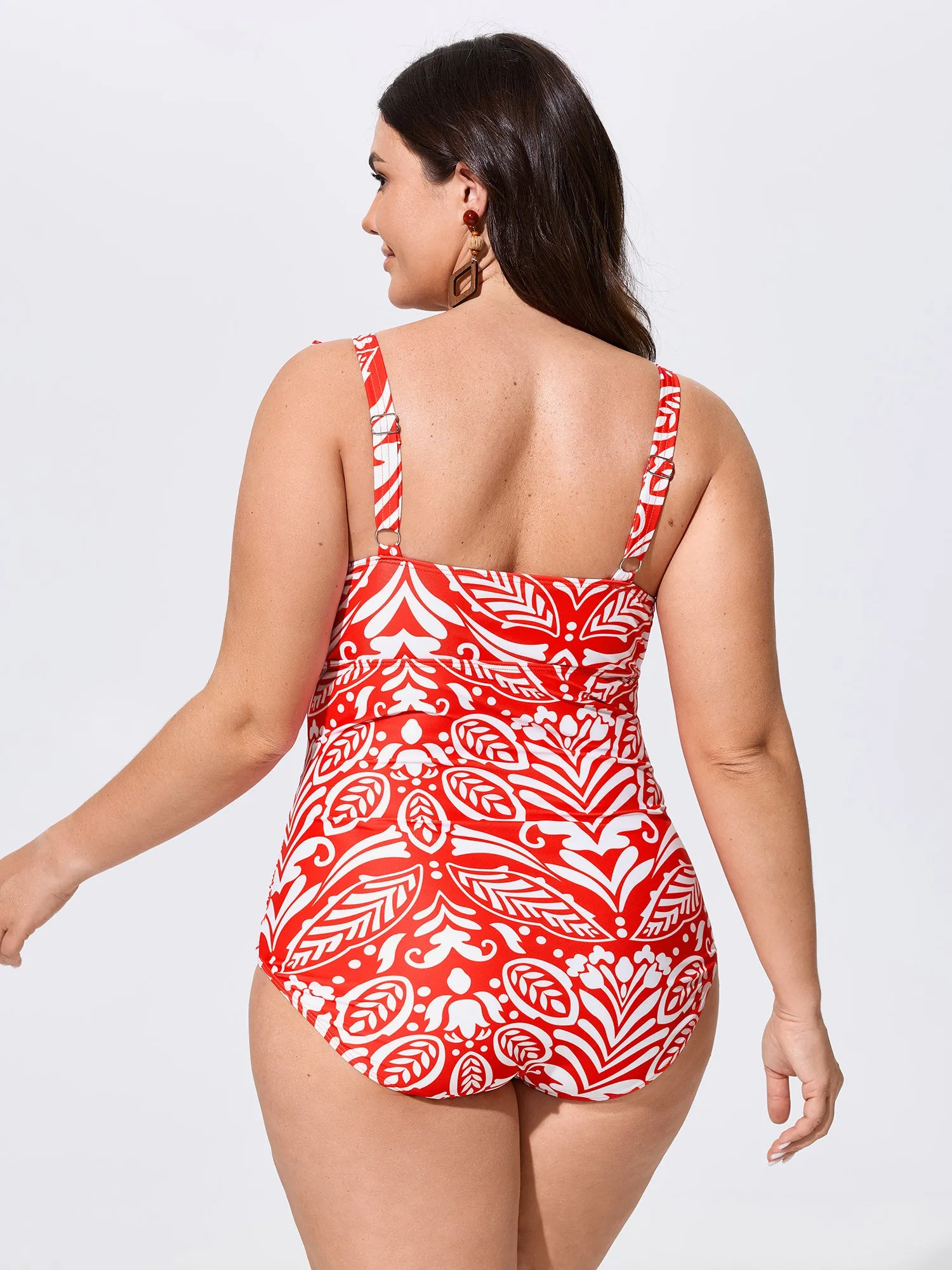 Pants Set Geometric Print One-Piece Swimsuit sold by Bloomchic product image thumbnail 4