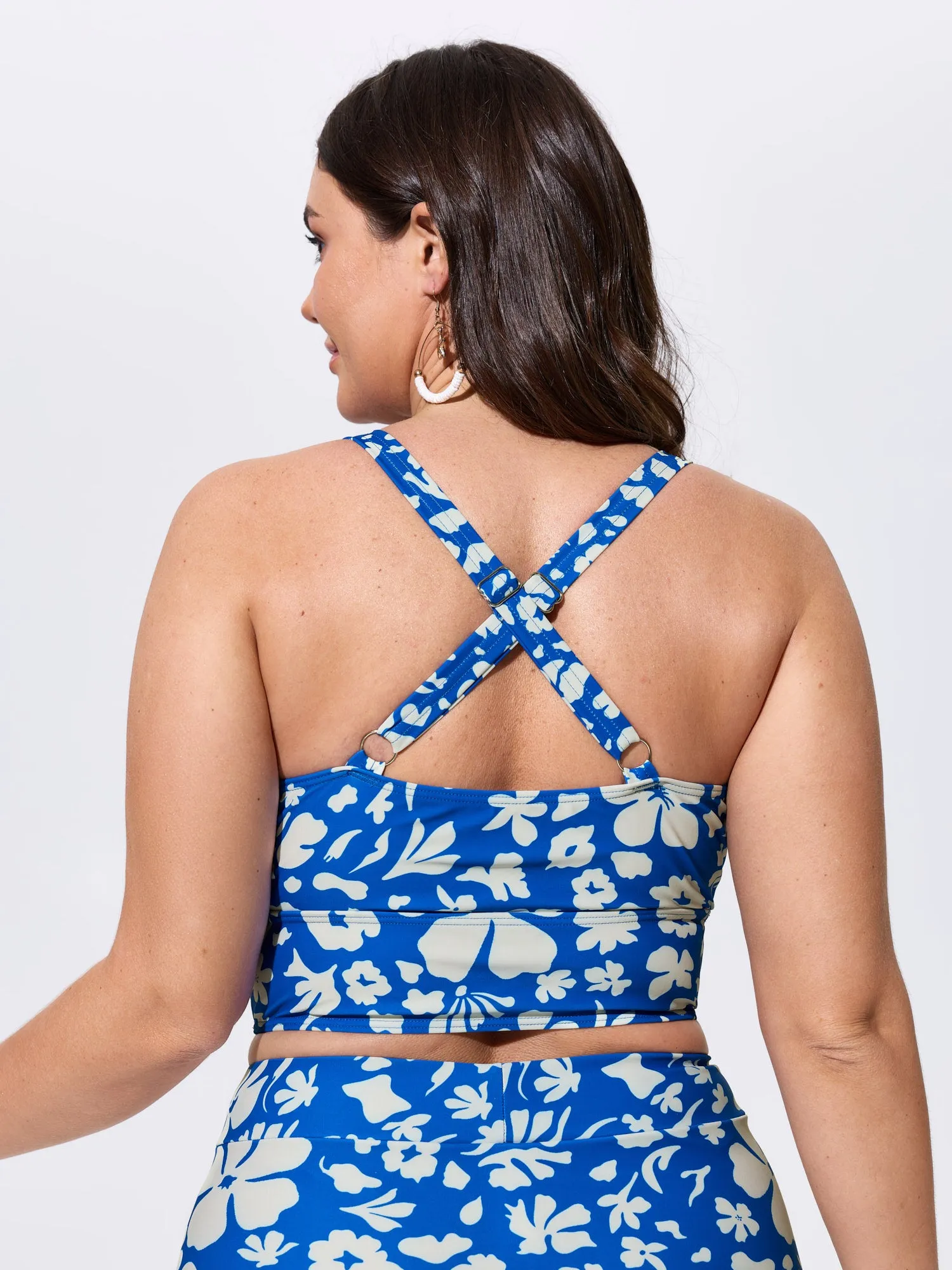 Floral Print Cut-Out Front Swim Top sold by Bloomchic product image thumbnail 4
