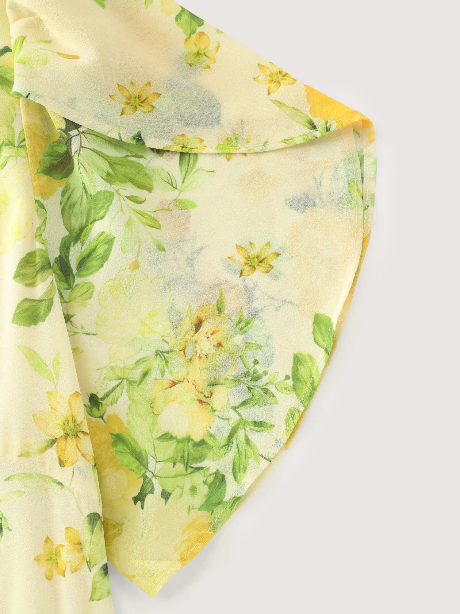 Floral Print Waist-Tie Flowy Midi Dress sold by Bloomchic product image thumbnail 5