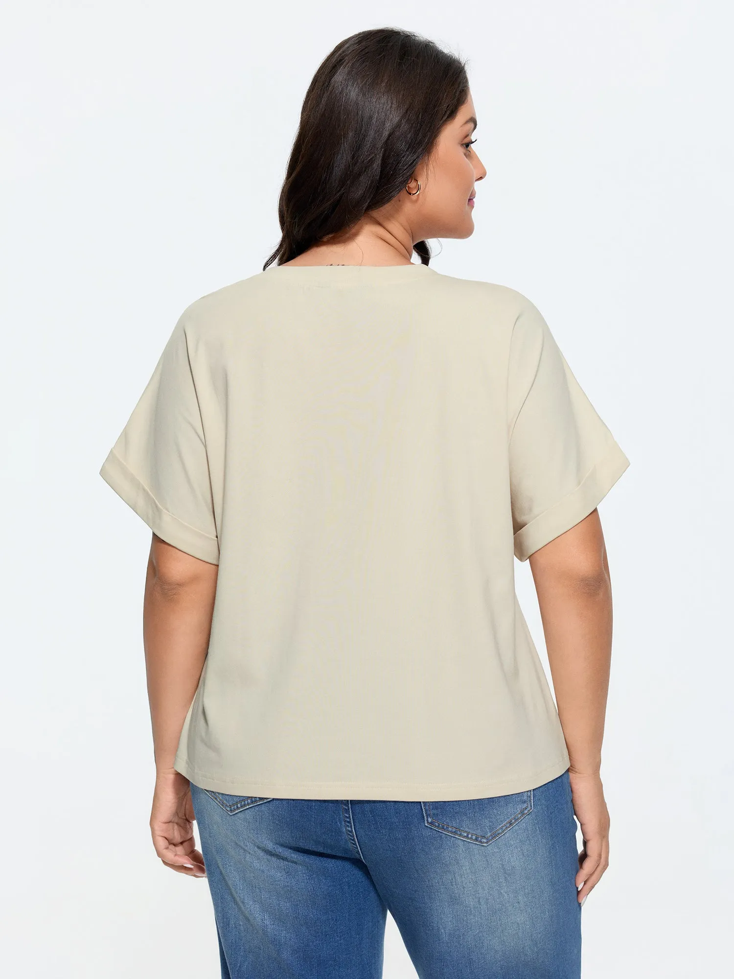 Cotton Colorful Floral Print Flared Sleeve T-Shirt sold by Bloomchic product image thumbnail 4