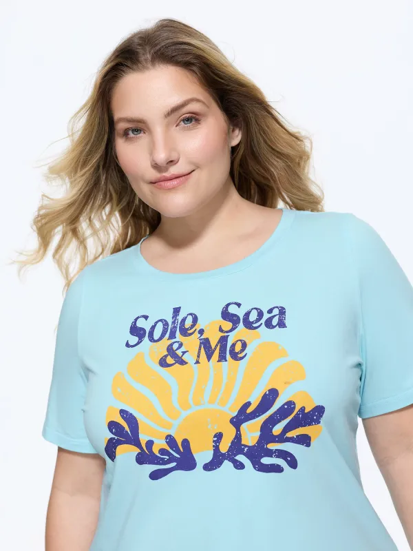 Cotton Solo Sea & Me T-Shirt made by Bloomchic