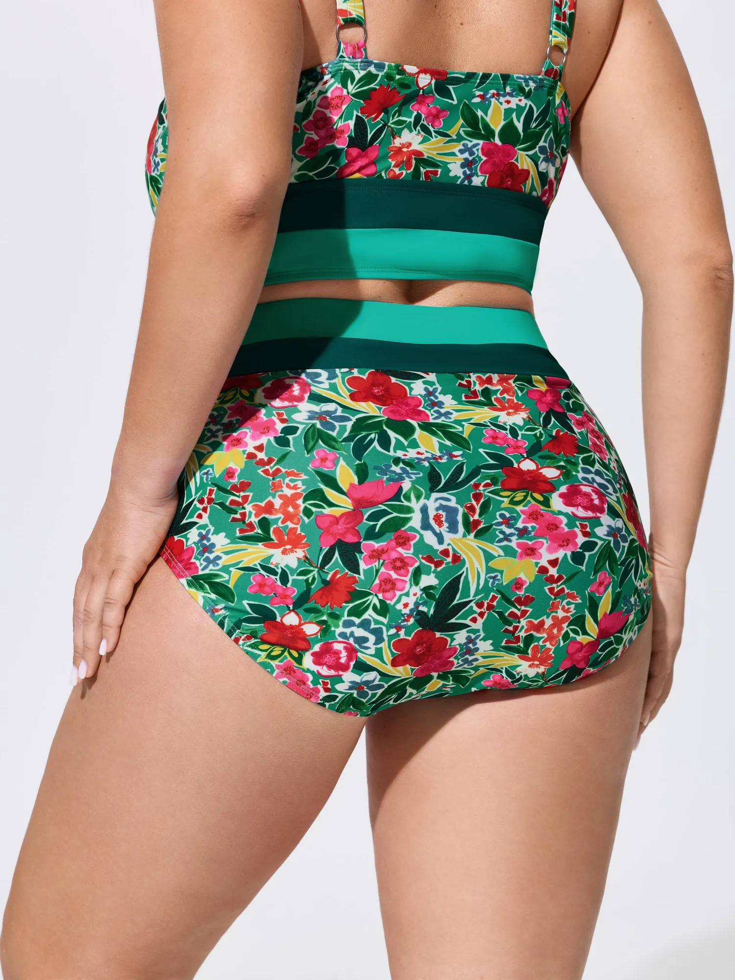 Floral Print Color Contrast Bikini Bottoms sold by Bloomchic product image thumbnail 4