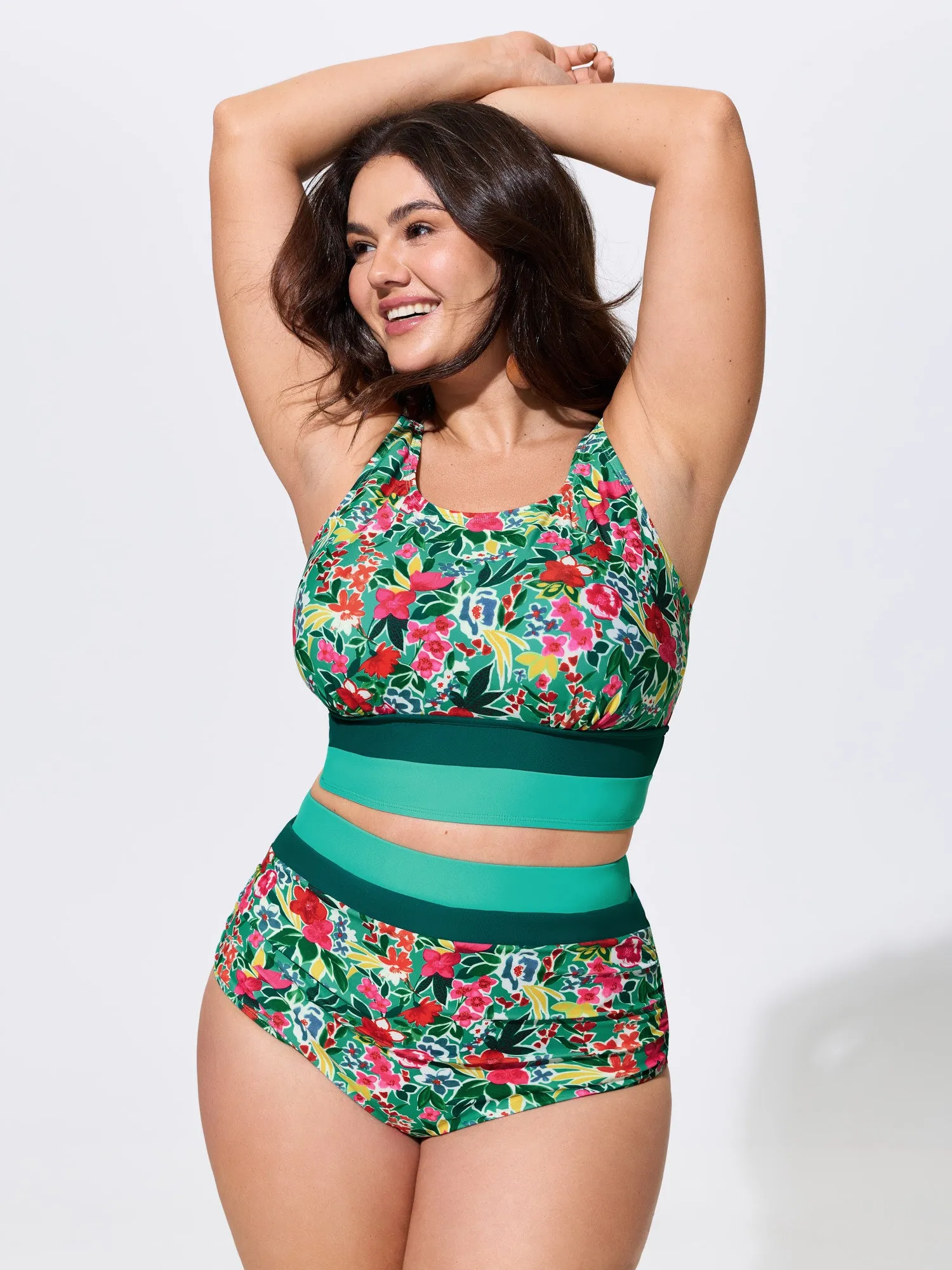 Floral Print Color Contrast Bikini Bottoms sold by Bloomchic product image thumbnail 2