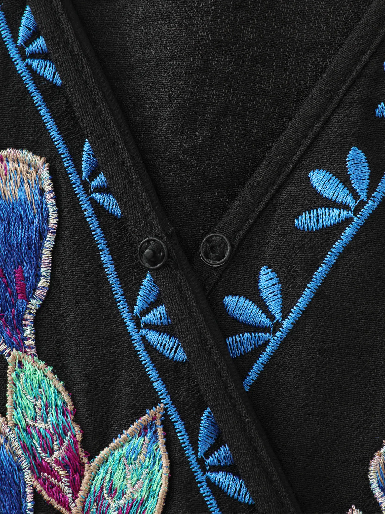 Floral Embroidered Wrap Neckline Top sold by Bloomchic product image thumbnail 5