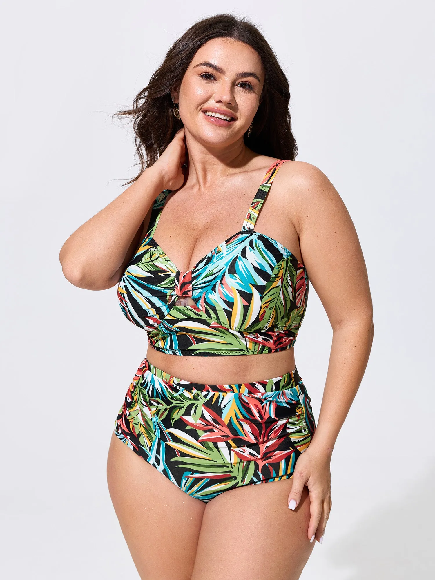 Tropical Vibes Sheer Sarong Set Swim Bottoms sold by Bloomchic product image thumbnail 4