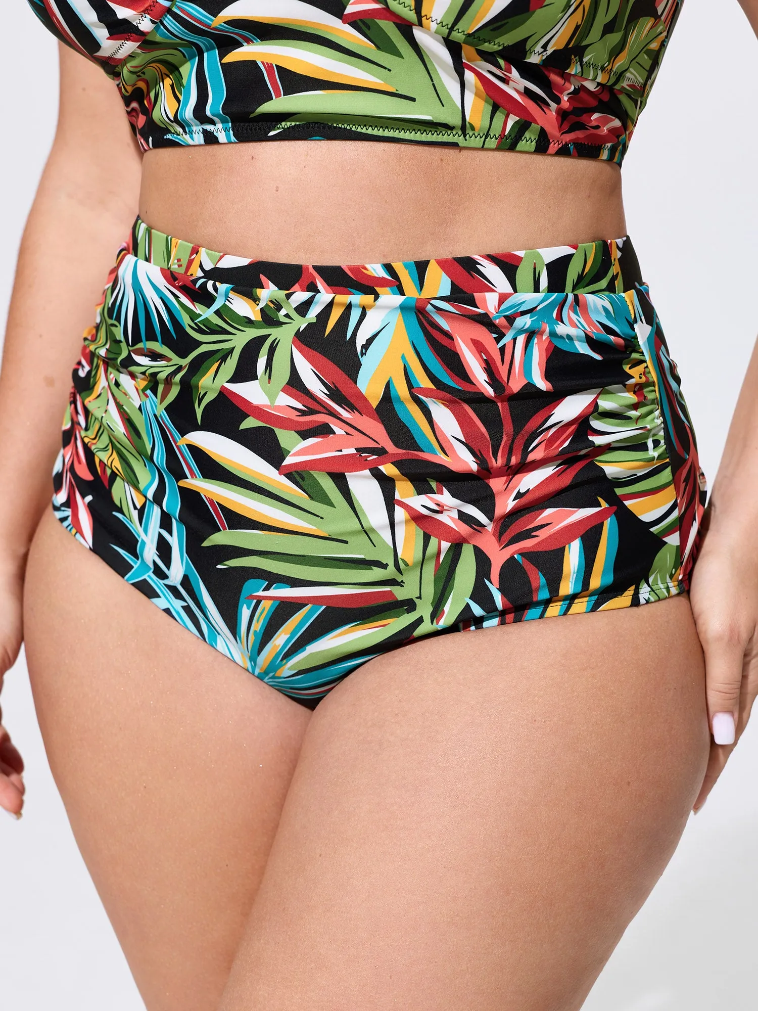 Tropical Vibes Sheer Sarong Set Swim Bottoms sold by Bloomchic product image thumbnail 2