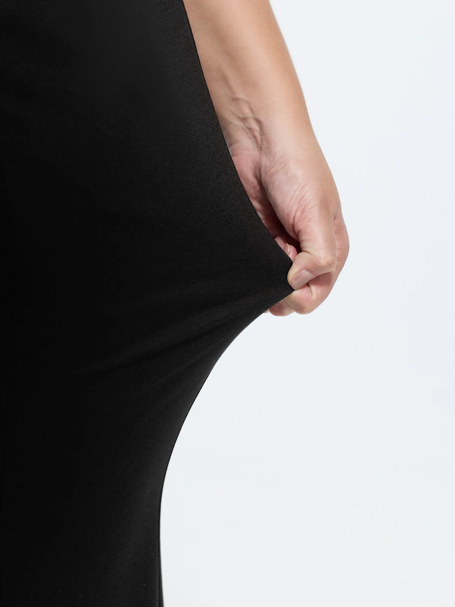 Stretchy Waist Flared High-Rise Pants sold by Bloomchic product image thumbnail 5