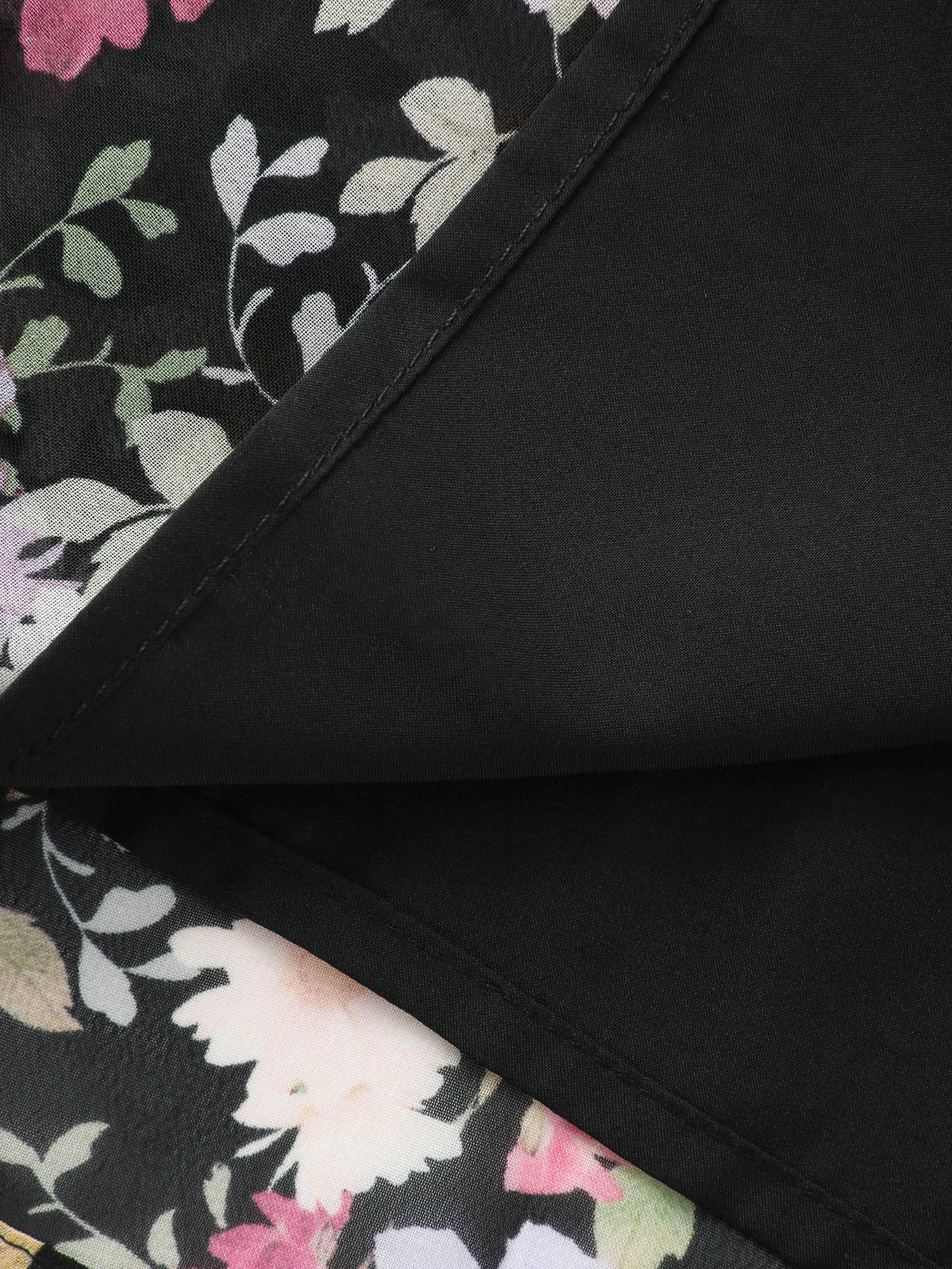 Floral Print Shirred Wide-Leg Jumpsuit sold by Bloomchic product image thumbnail 5