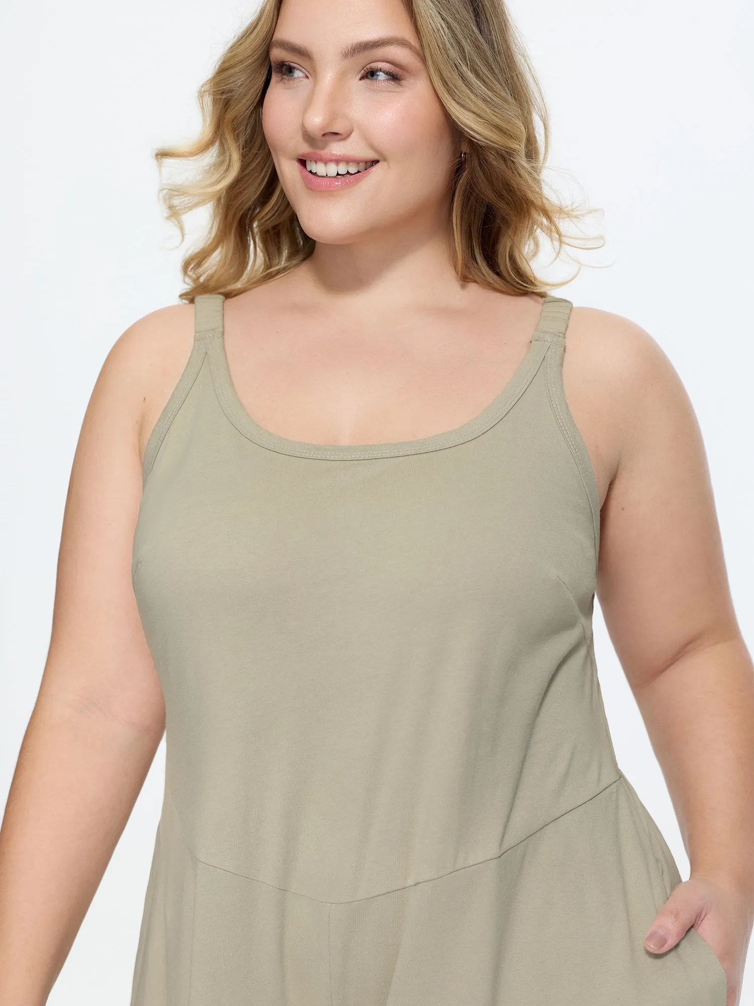 Cotton Sleeveless Wide-Leg Jumpsuit sold by Bloomchic product image thumbnail 2