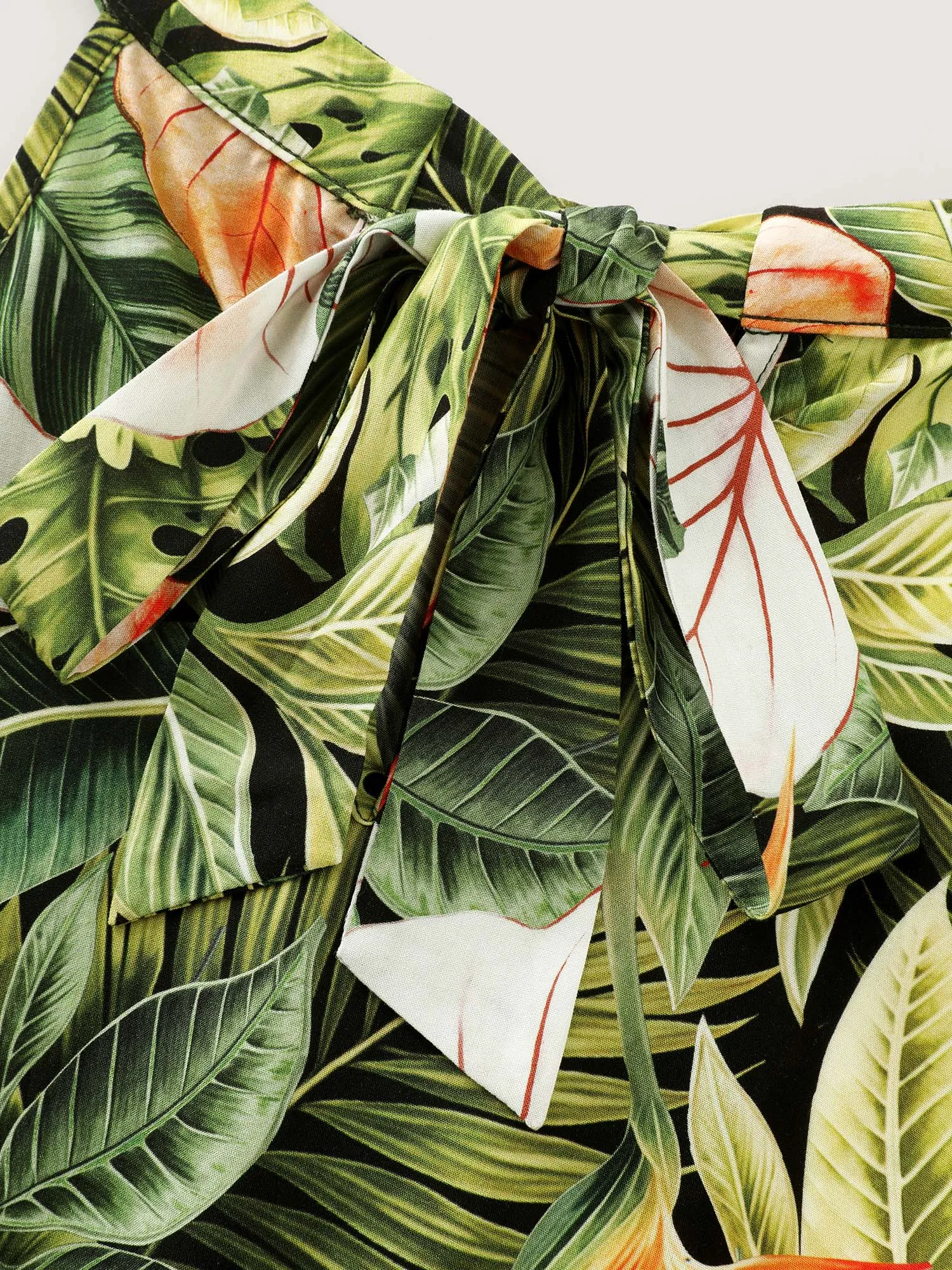 Tropical Print Halter Neckline Tank Top sold by Bloomchic product image thumbnail 5