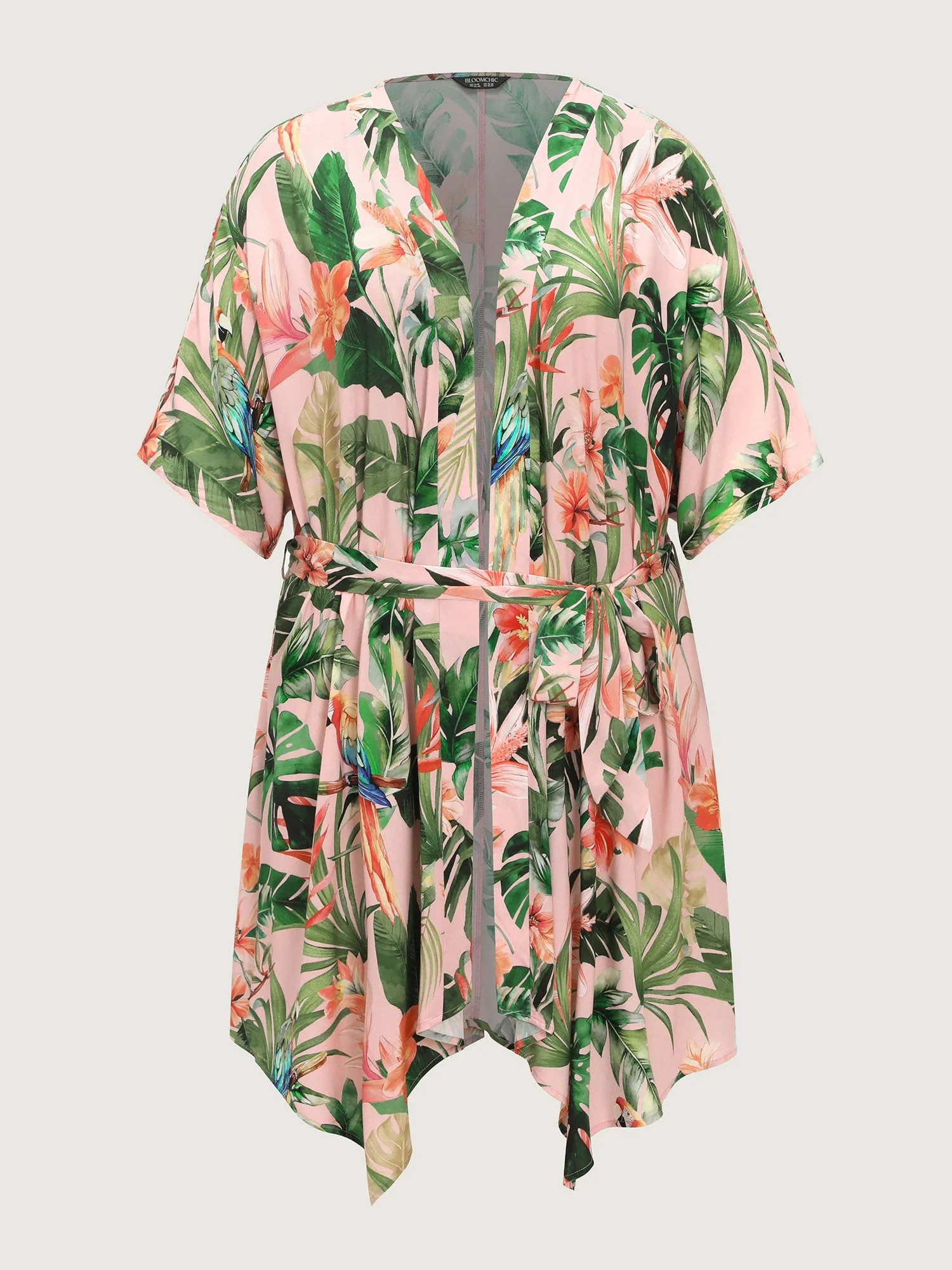 Tropical Escape Waist Tie Kimono sold by Bloomchic product image thumbnail 5