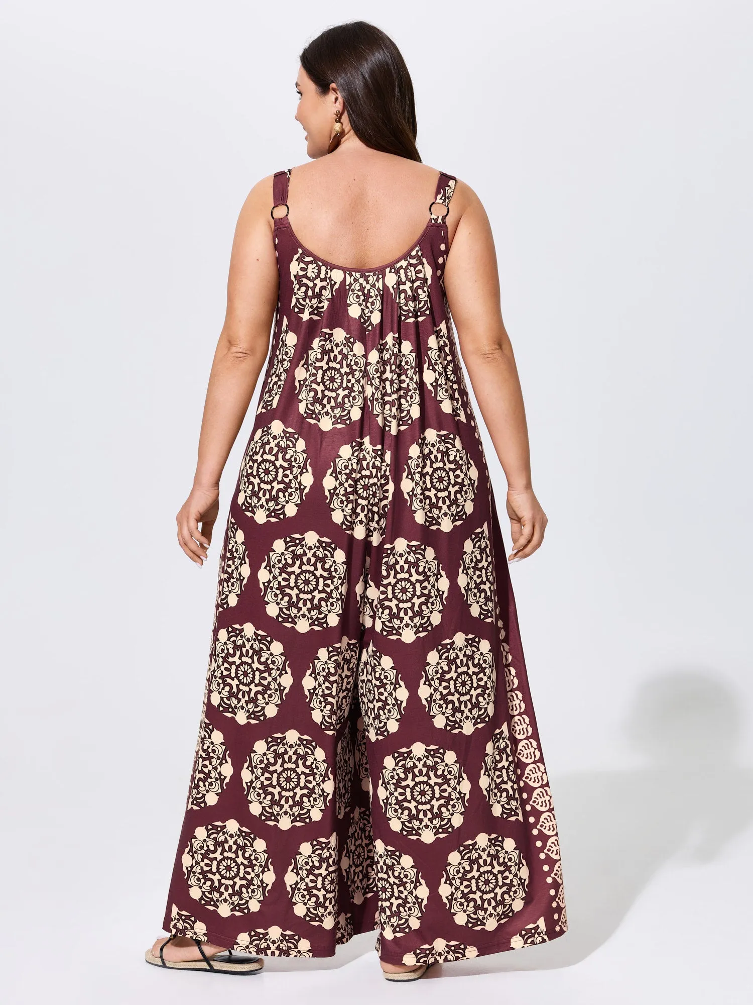 Sunkissed Stretchy Adjustable Strap Jumpsuit sold by Bloomchic product image thumbnail 4