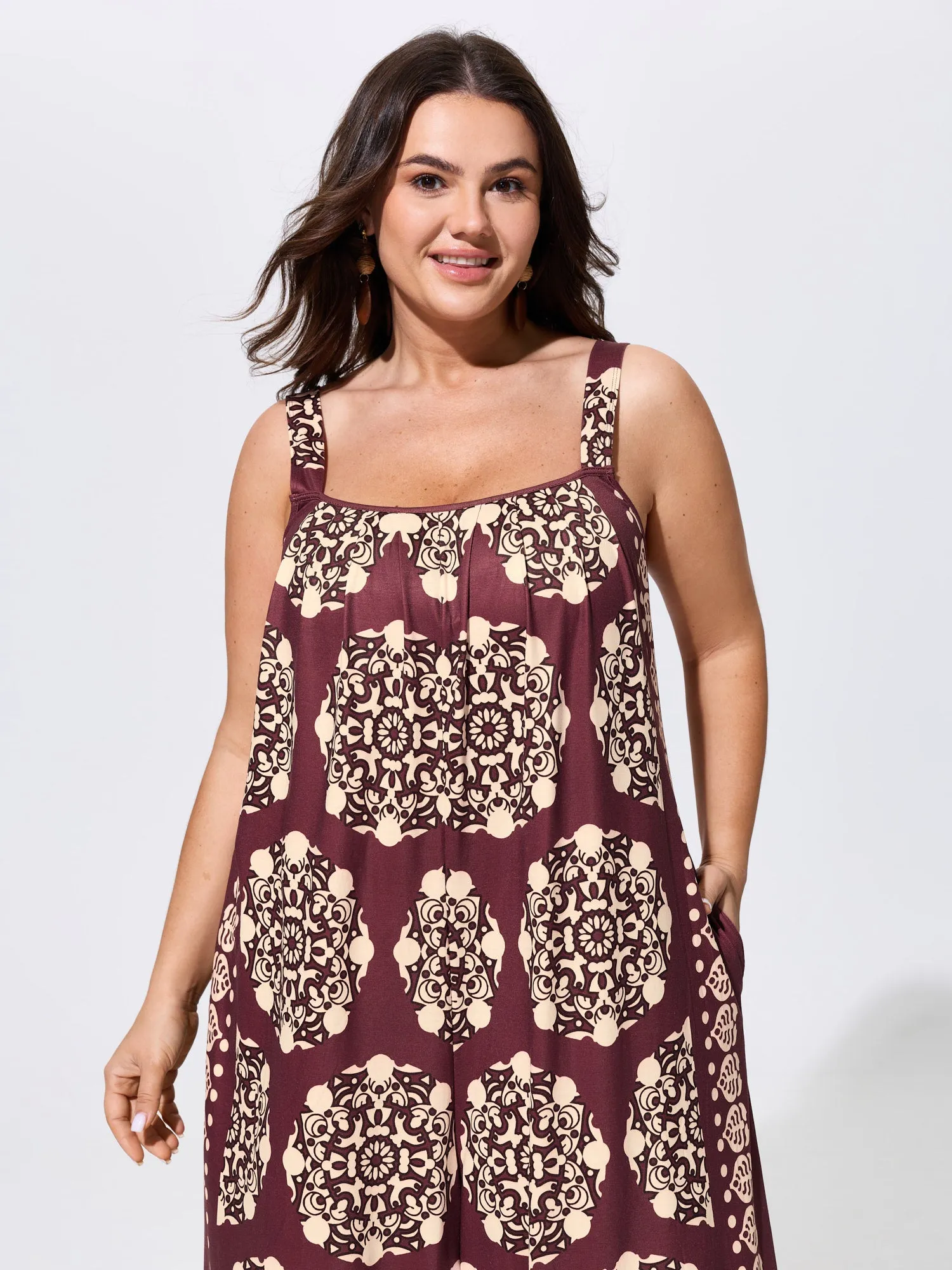 Sunkissed Stretchy Adjustable Strap Jumpsuit sold by Bloomchic product image thumbnail 3