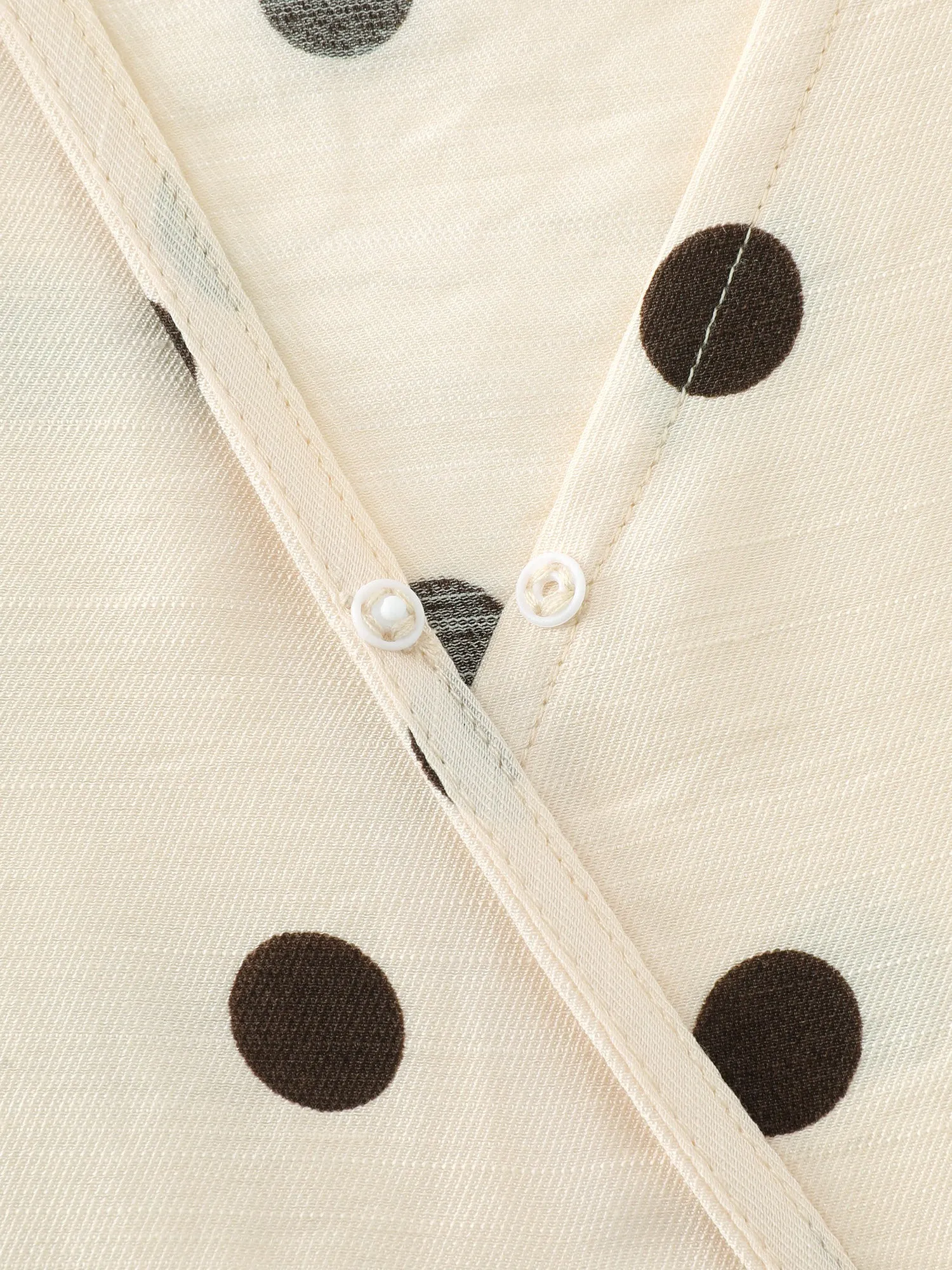 Supersoft Polka Dots V-Neck Blouse sold by Bloomchic product image thumbnail 5
