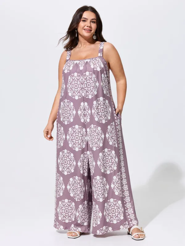 Sunkissed Stretchy Adjustable Strap Jumpsuit made by Bloomchic