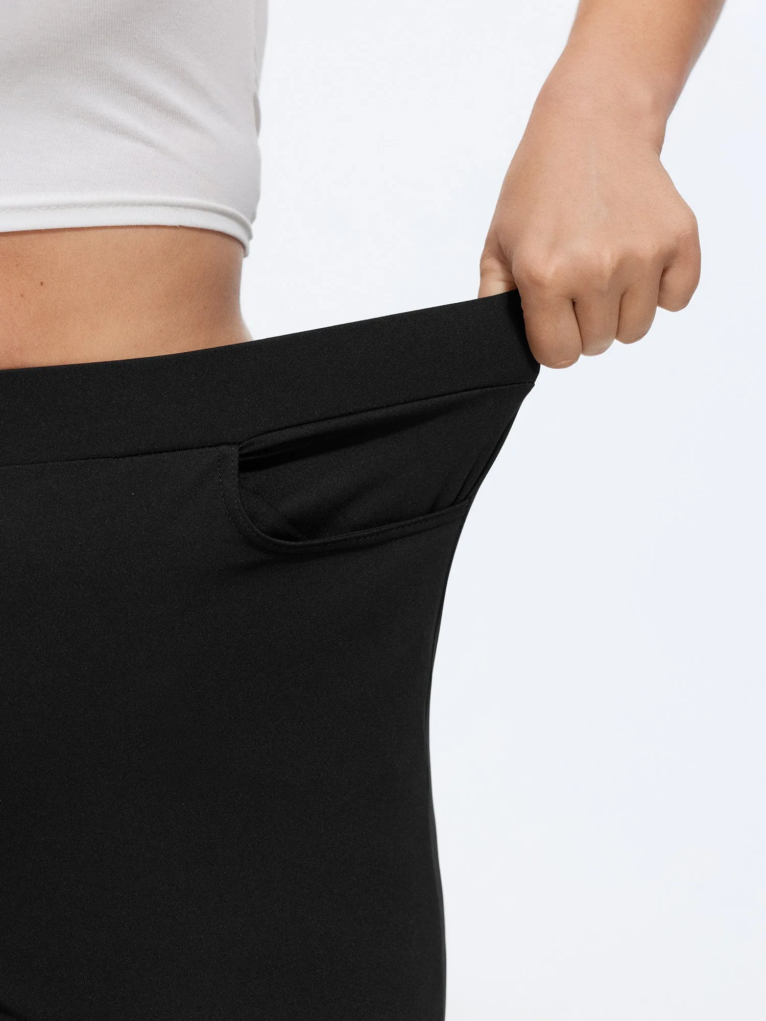 Stretchy Pull-On Plain Leggings sold by Bloomchic product image thumbnail 4