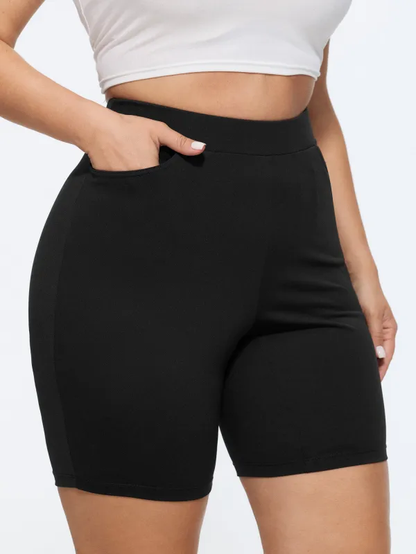 Stretchy Pull-On Plain Leggings made by Bloomchic