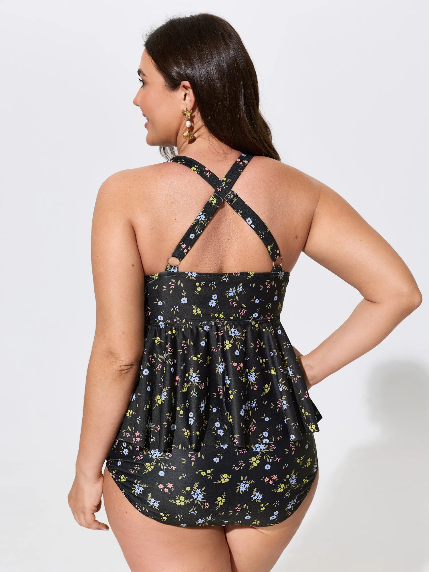 Floral Print Supportive Fit Swim Top sold by Bloomchic product image thumbnail 4