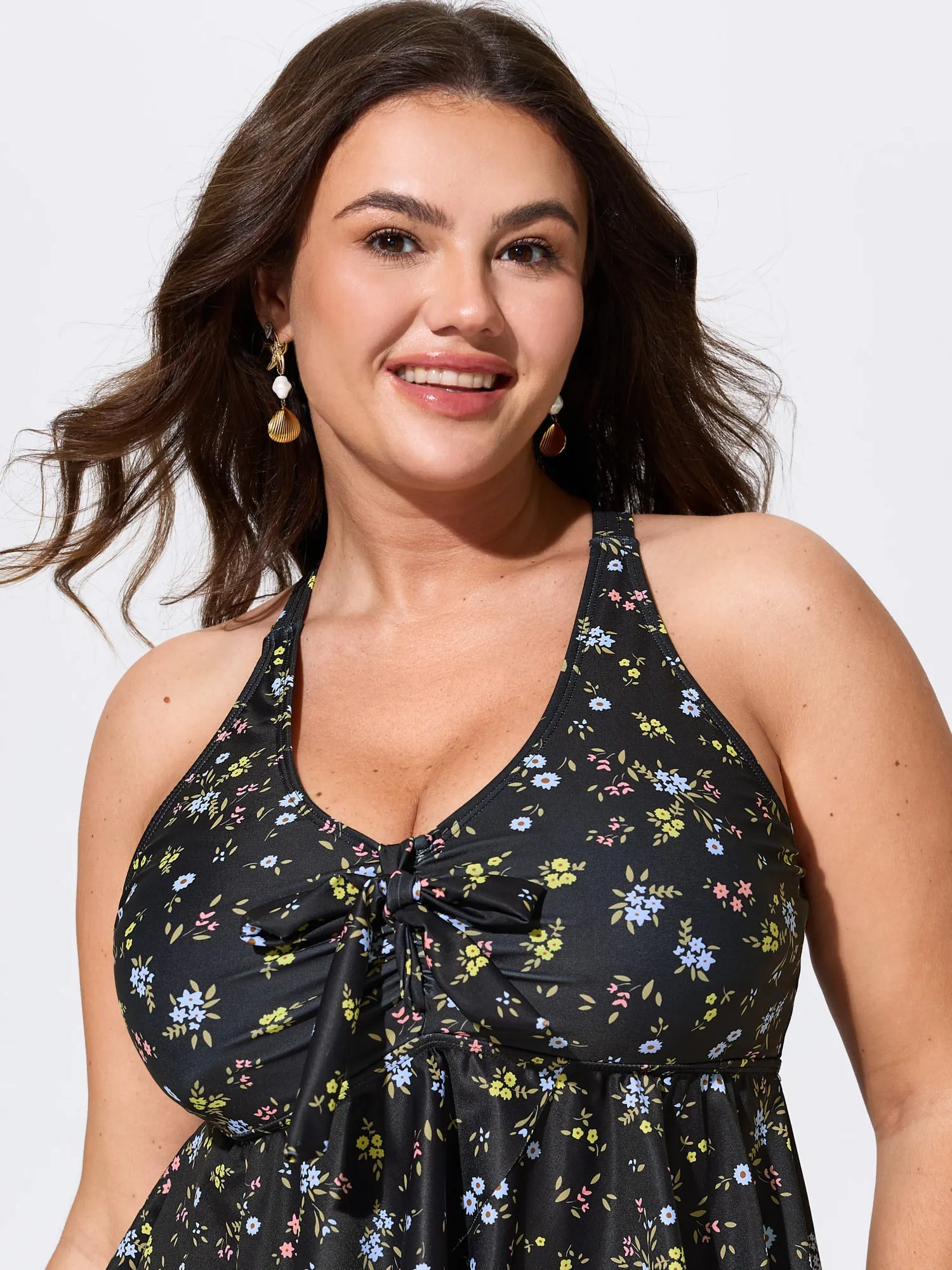 Floral Print Supportive Fit Swim Top sold by Bloomchic product image thumbnail 3