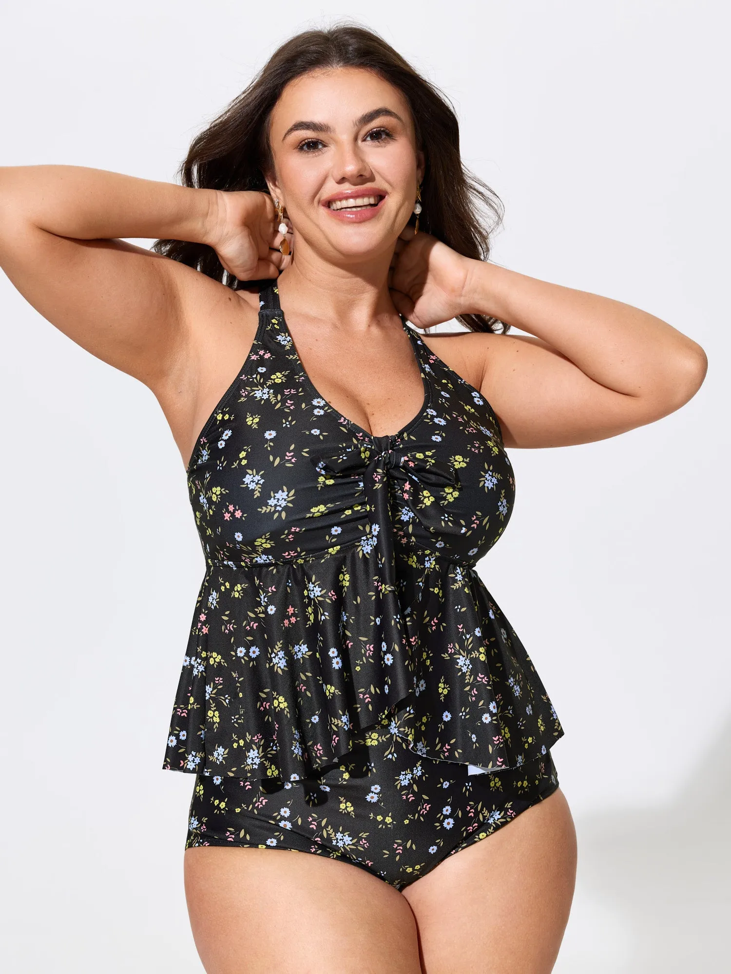 Floral Print Supportive Fit Swim Top sold by Bloomchic product image thumbnail 2