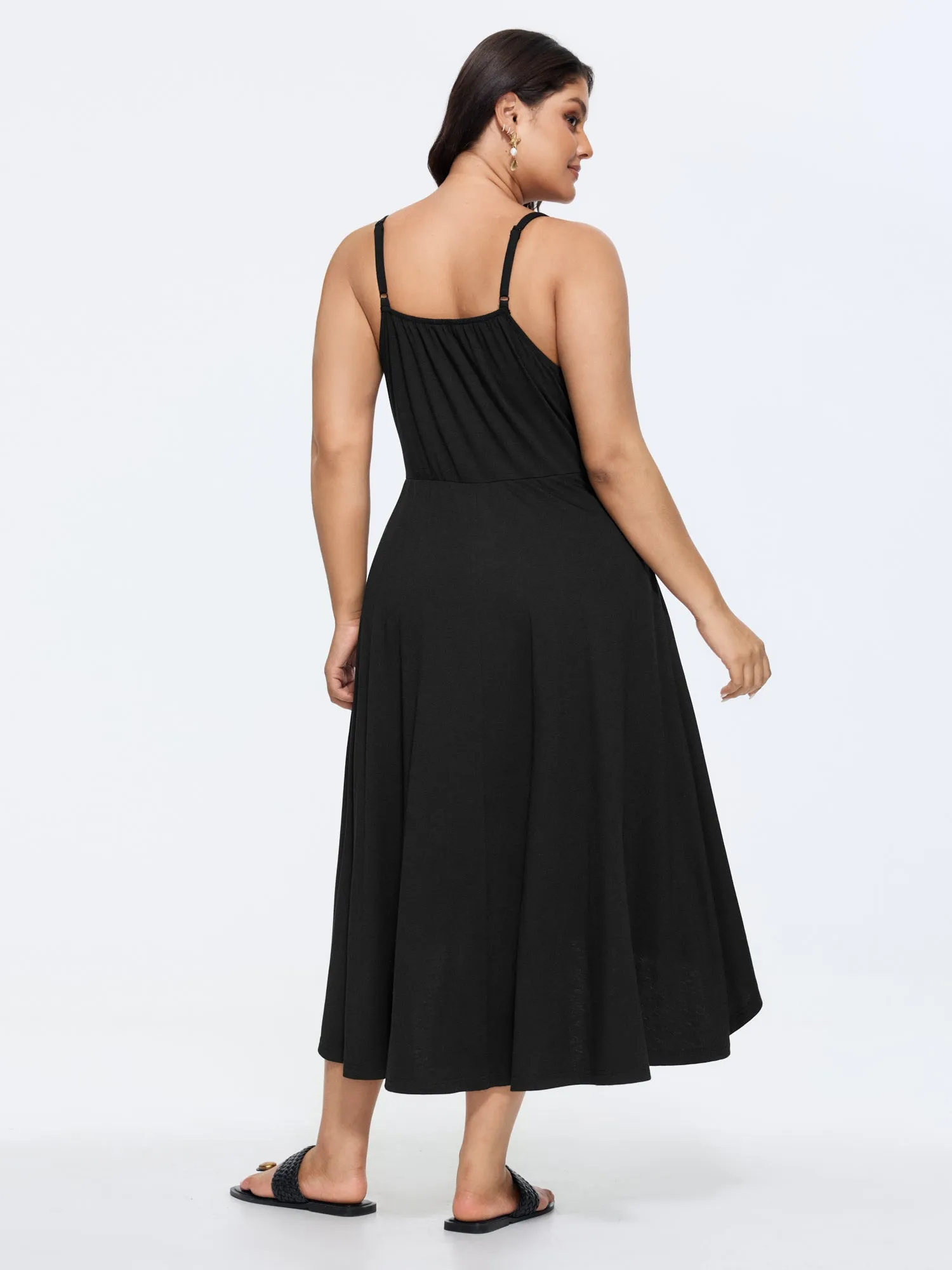 Supersoft High Low Hem Sleeveless Midi Dress sold by Bloomchic product image thumbnail 4