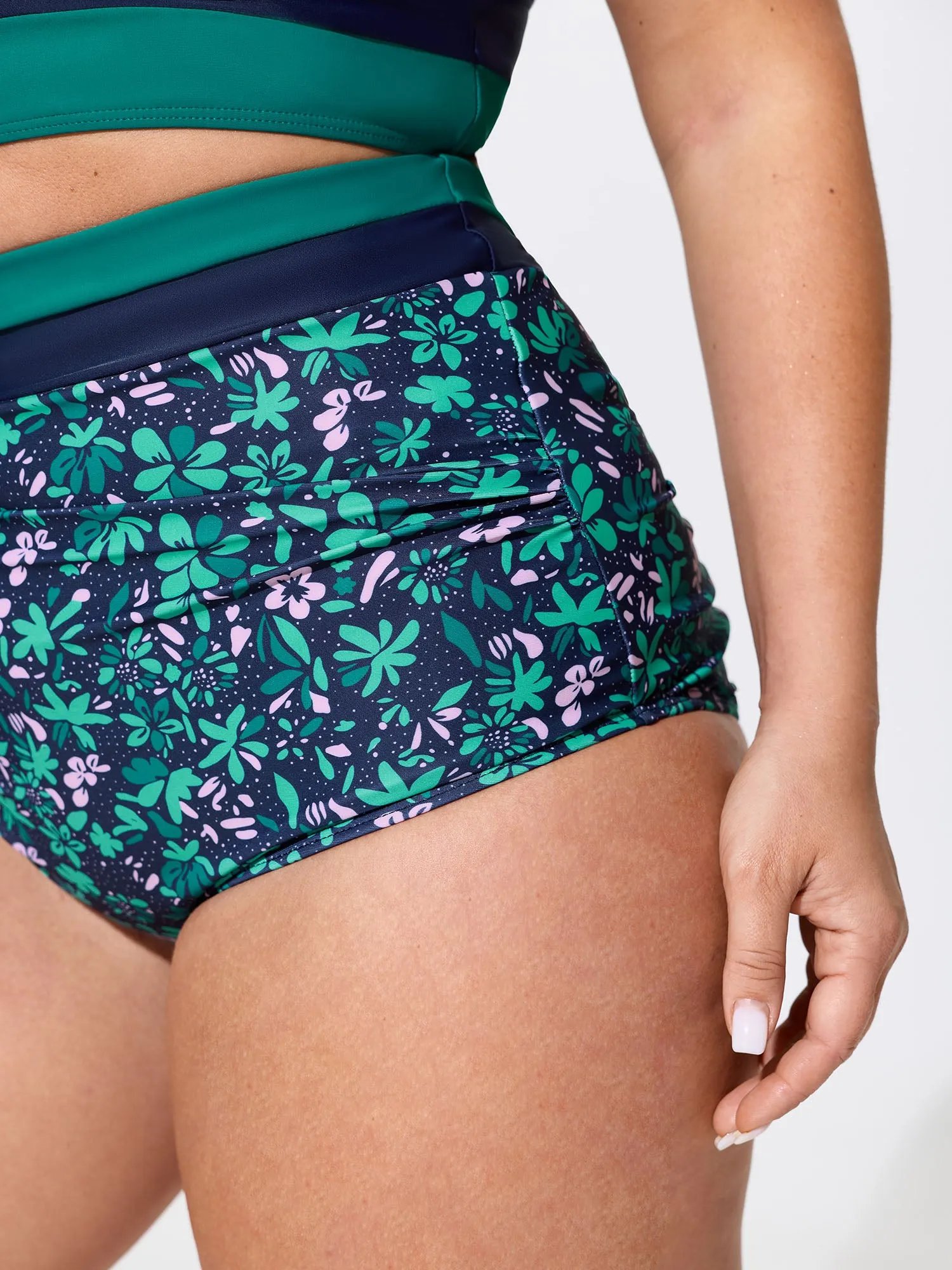 Colorful Floral Print Swim Bottoms sold by Bloomchic product image thumbnail 3