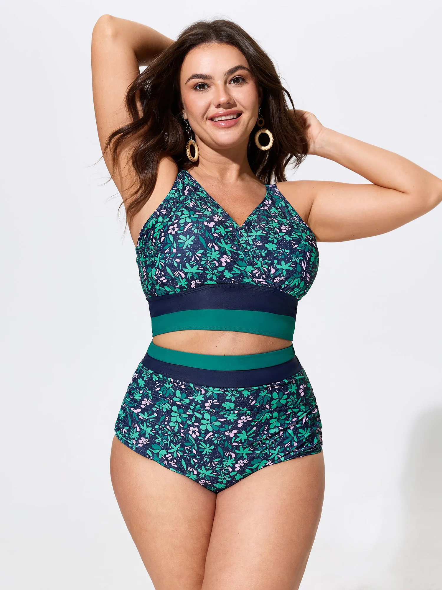 Colorful Floral Print Swim Bottoms sold by Bloomchic product image thumbnail 2