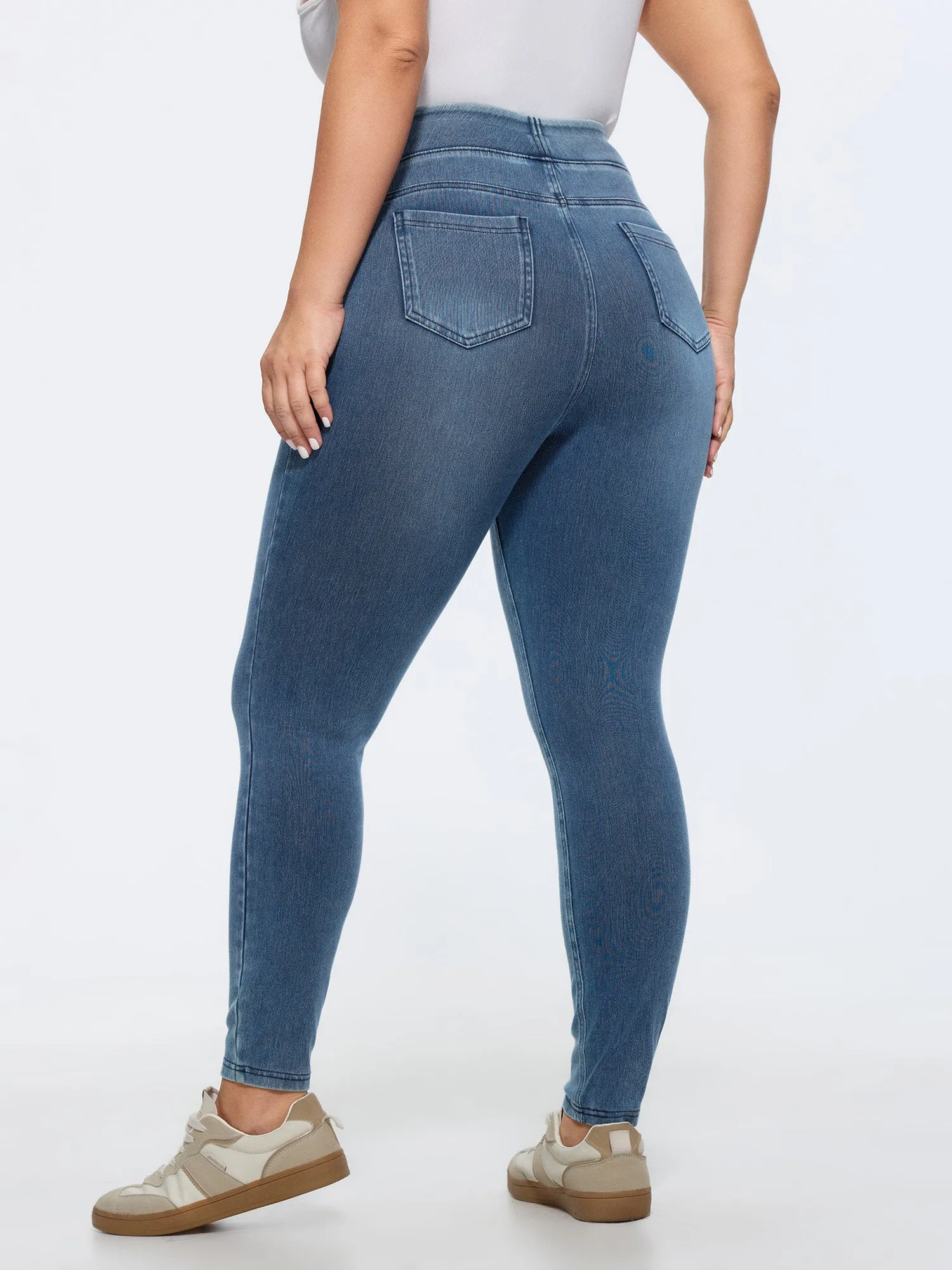 Stretchy Pull-On Skinny-Fit Jeans sold by Bloomchic product image thumbnail 4