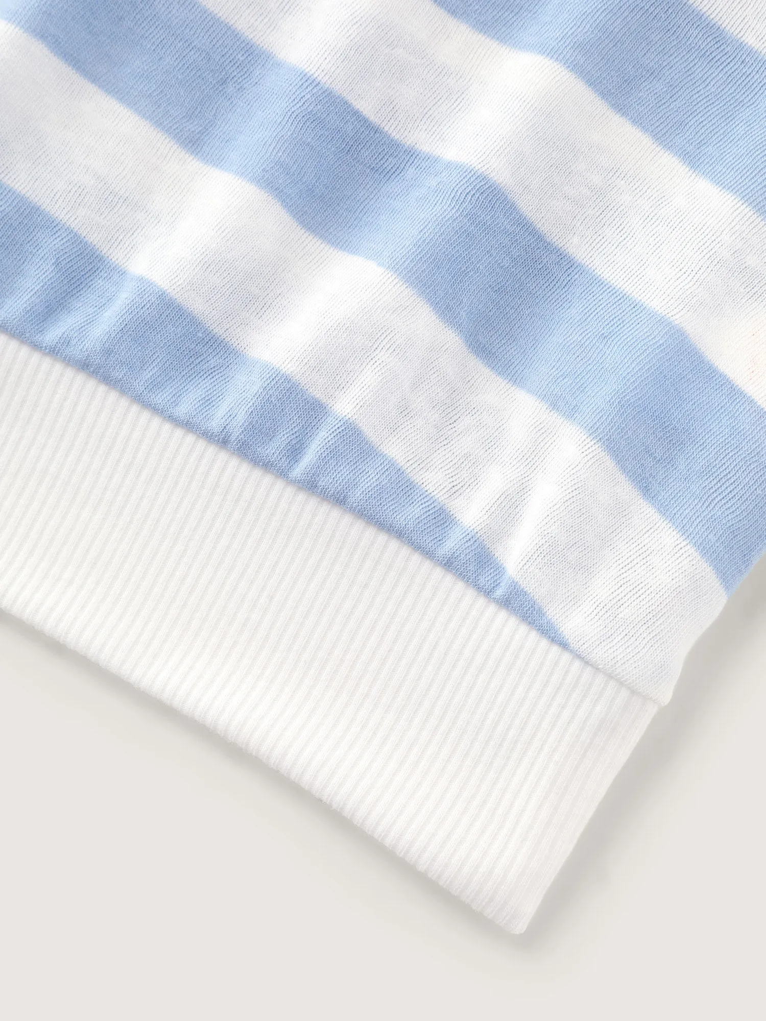 Stretchy Striped Print Mock Neck T-Shirt sold by Bloomchic product image thumbnail 5