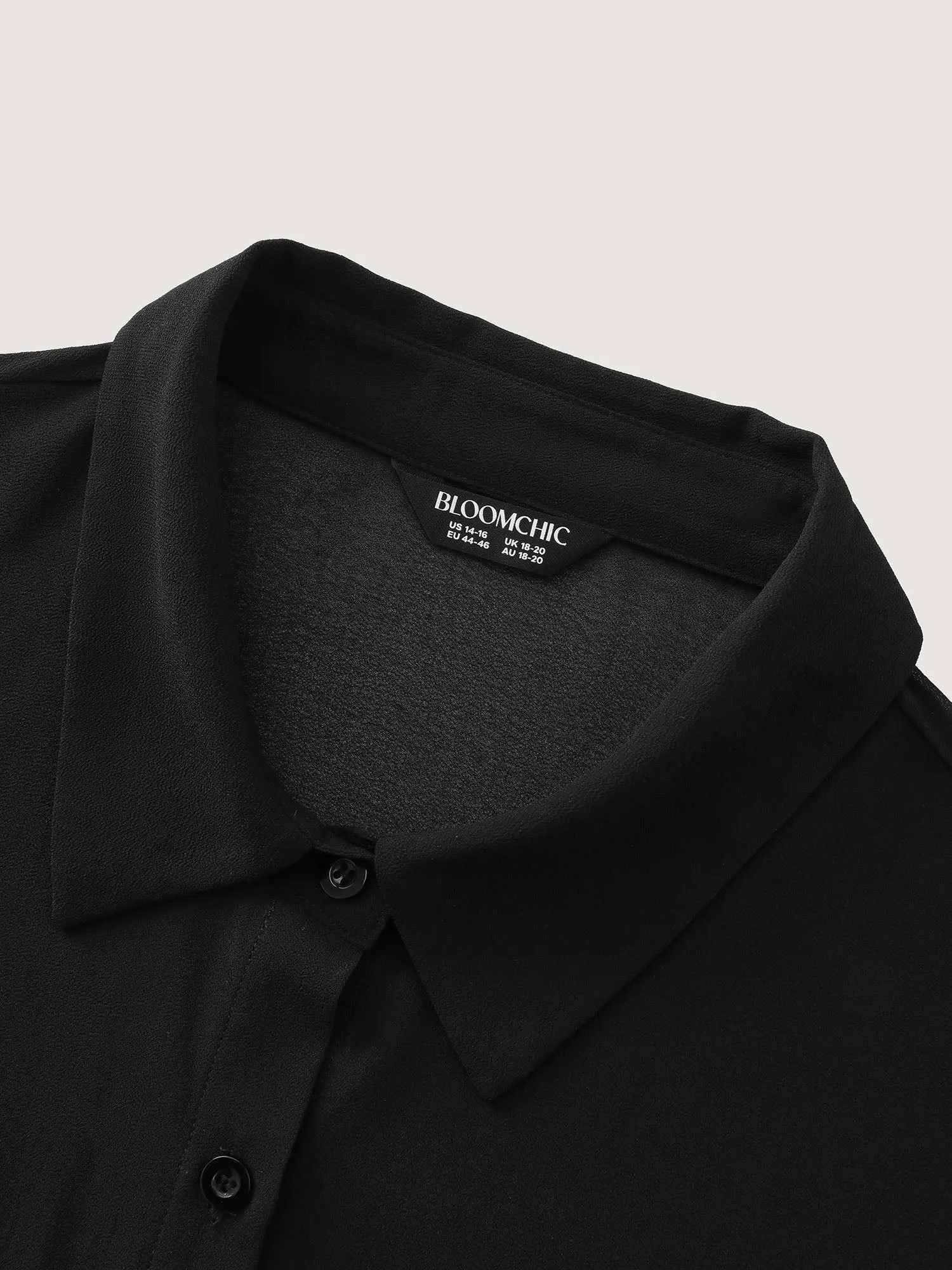 Breathable Sheer Button-Down Shirt sold by Bloomchic product image thumbnail 5
