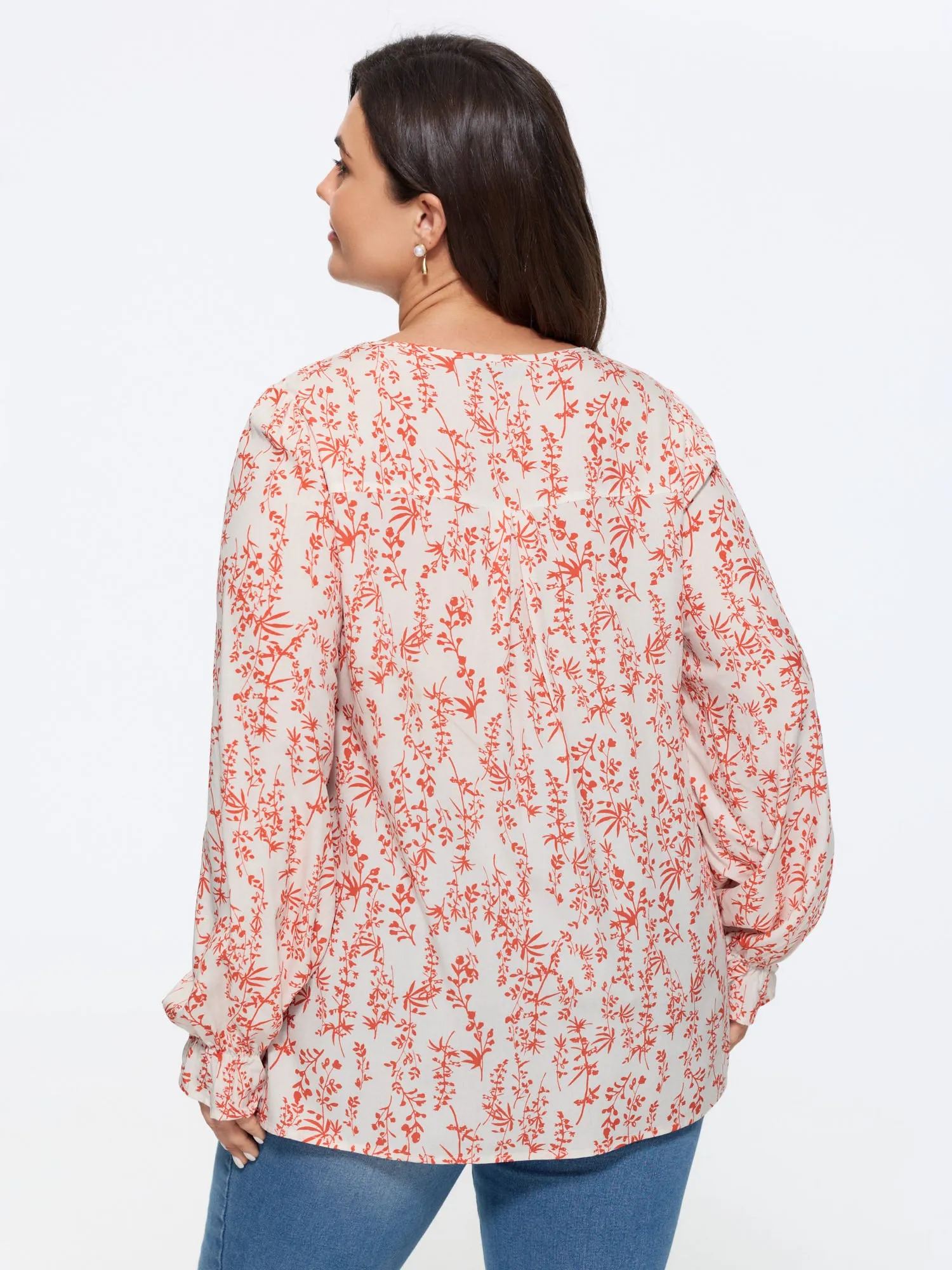 Floral Print Long Sleeve Blouse sold by Bloomchic product image thumbnail 4