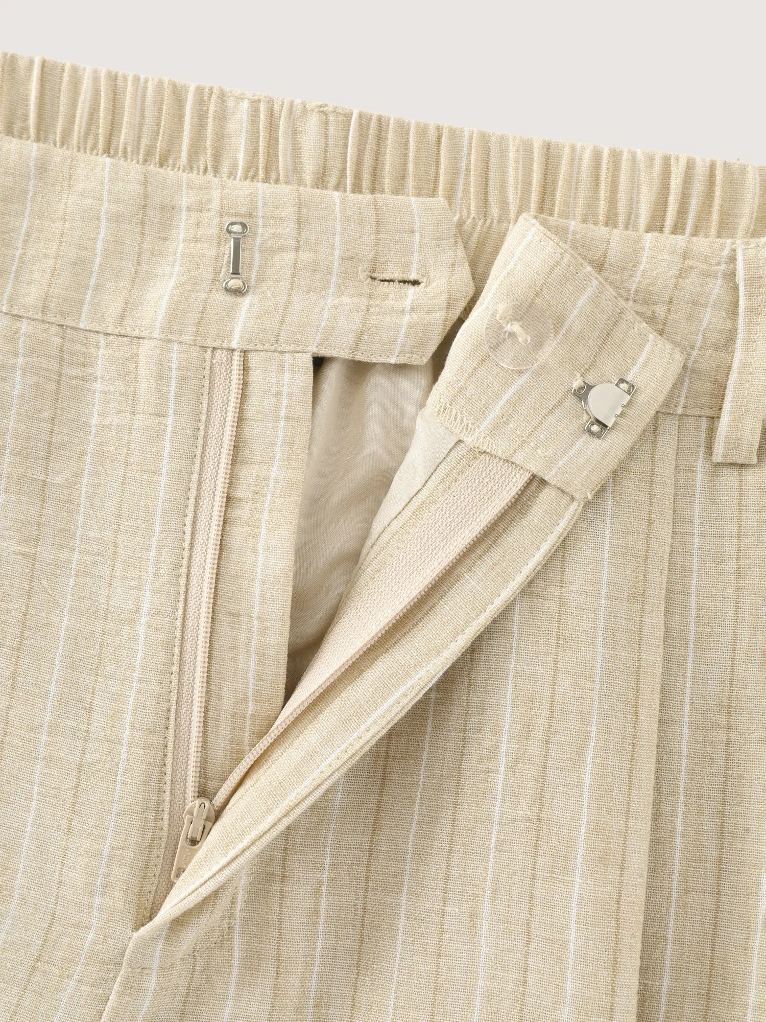 Textured Striped Pleated Wide Leg Pants sold by Bloomchic product image thumbnail 5