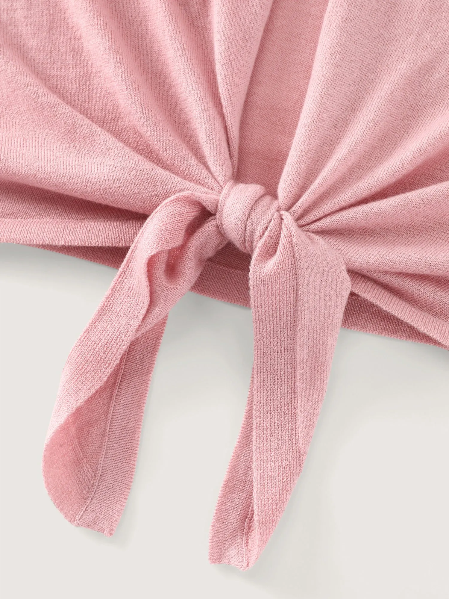 Front Tie Wrap Cropped Cardigan sold by Bloomchic product image thumbnail 5