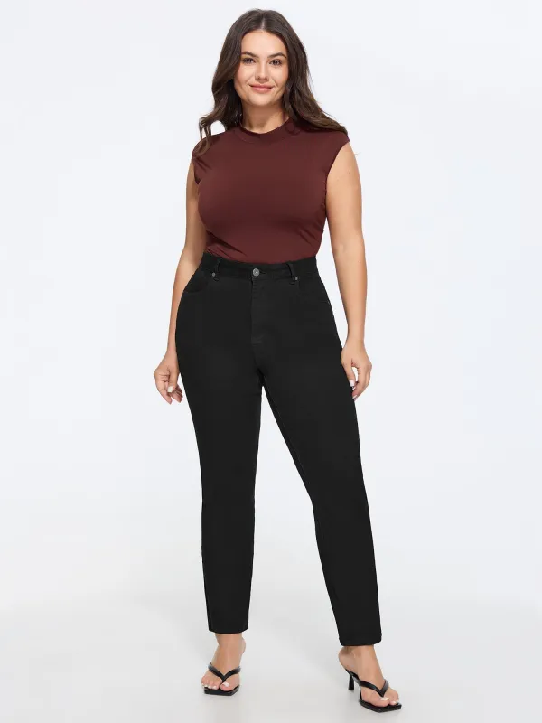 Stretchy High Waist Skinny Fit Jeans made by Bloomchic