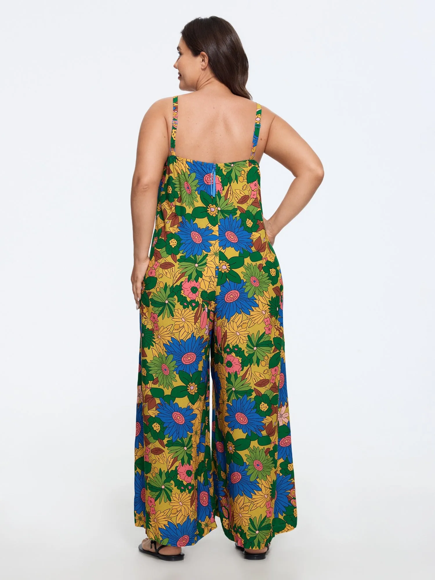 Vivid Groove Stretchy Adjustable Jumpsuit sold by Bloomchic product image thumbnail 3