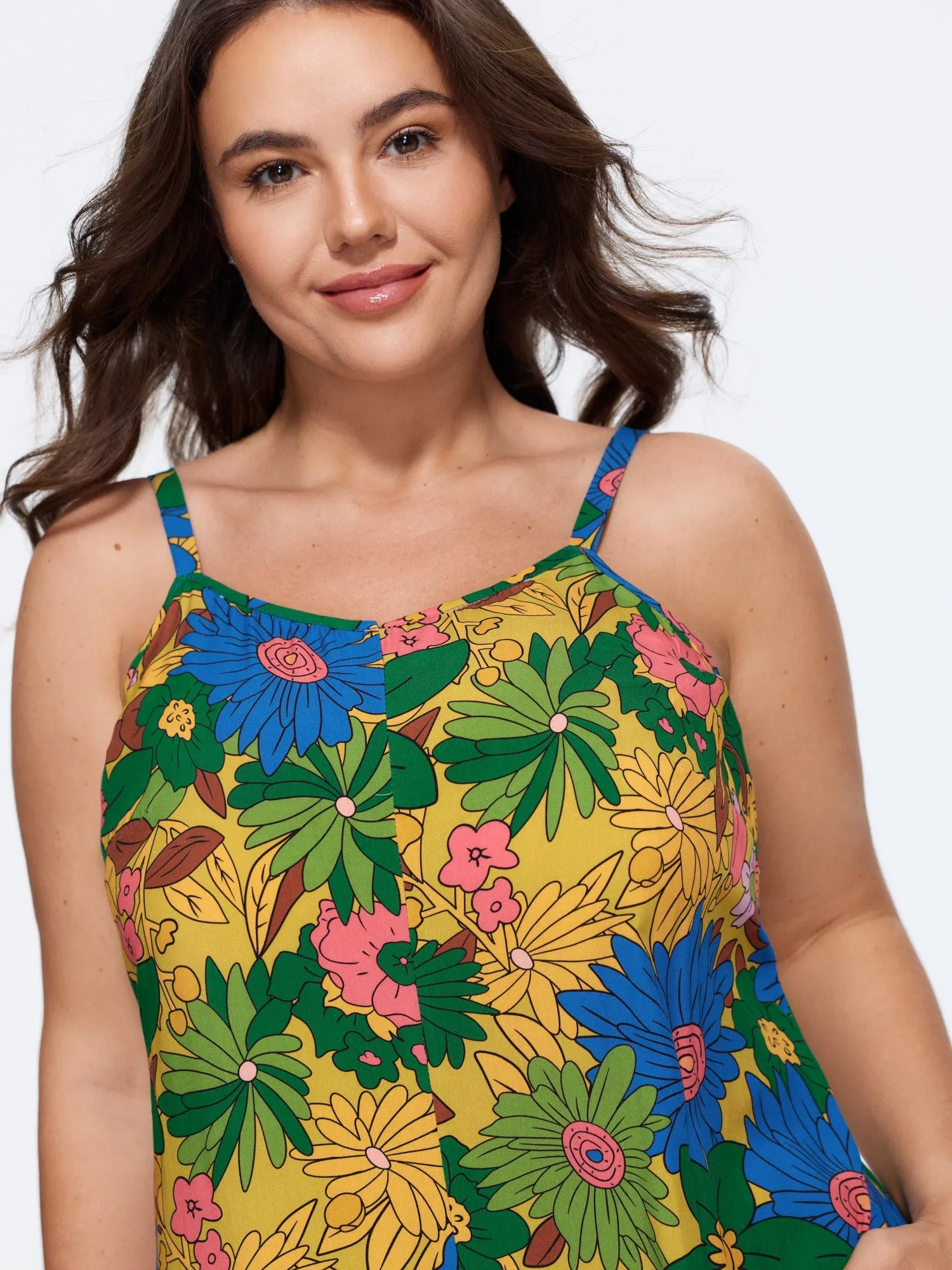 Vivid Groove Stretchy Adjustable Jumpsuit sold by Bloomchic product image thumbnail 2