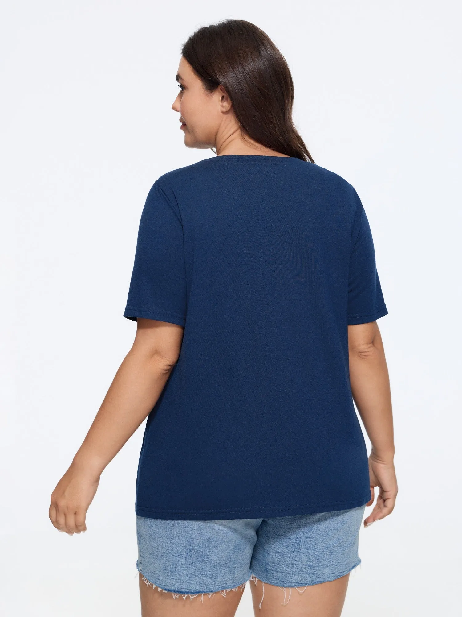 Supersoft Slogan Print Crew Neck T-Shirt sold by Bloomchic product image thumbnail 3
