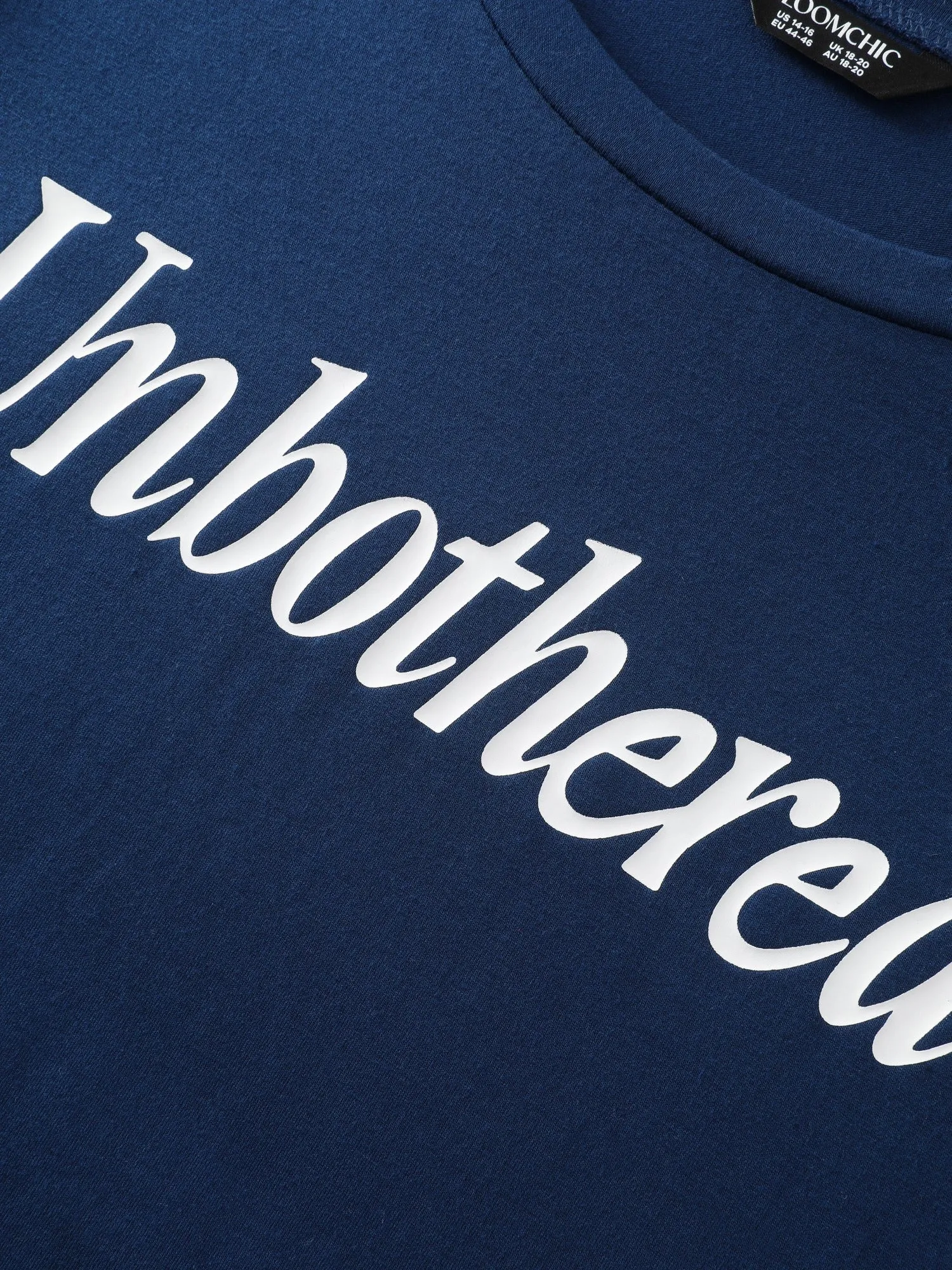 Supersoft Slogan Print Crew Neck T-Shirt sold by Bloomchic product image thumbnail 5