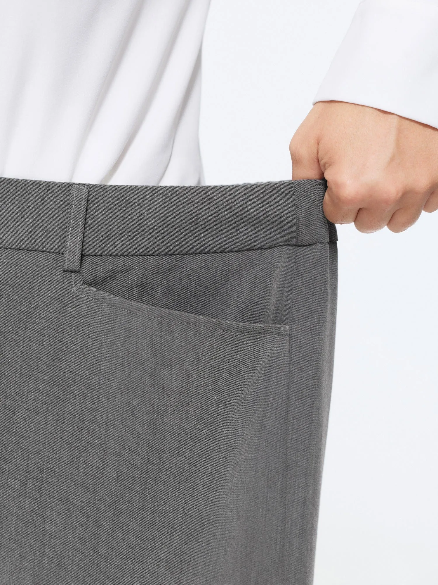 Button‑Zip Closure Pockets Wide Leg Pants sold by Bloomchic product image thumbnail 5