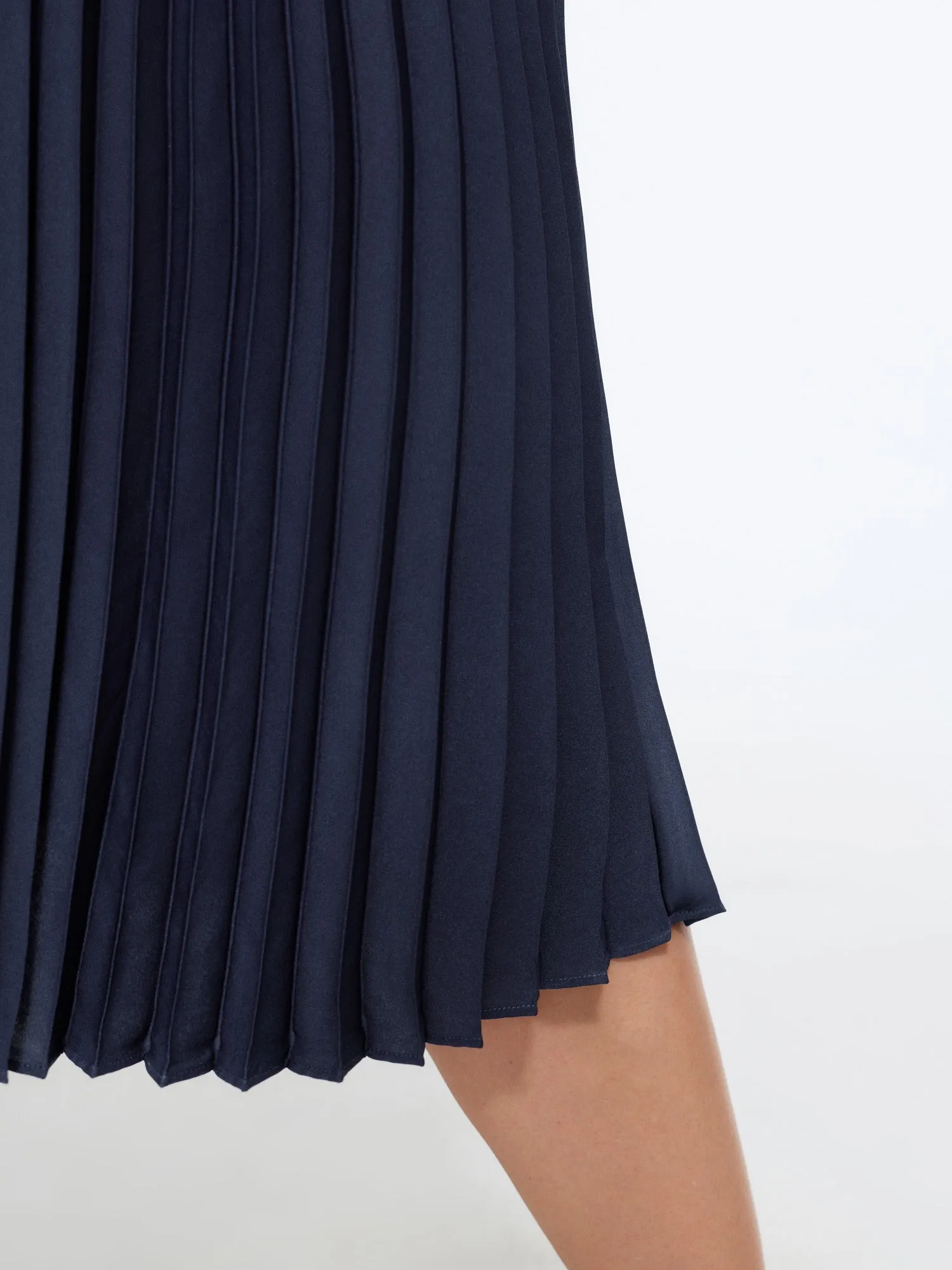 Solid Pleated Flowy Midi Skirt sold by Bloomchic product image thumbnail 5