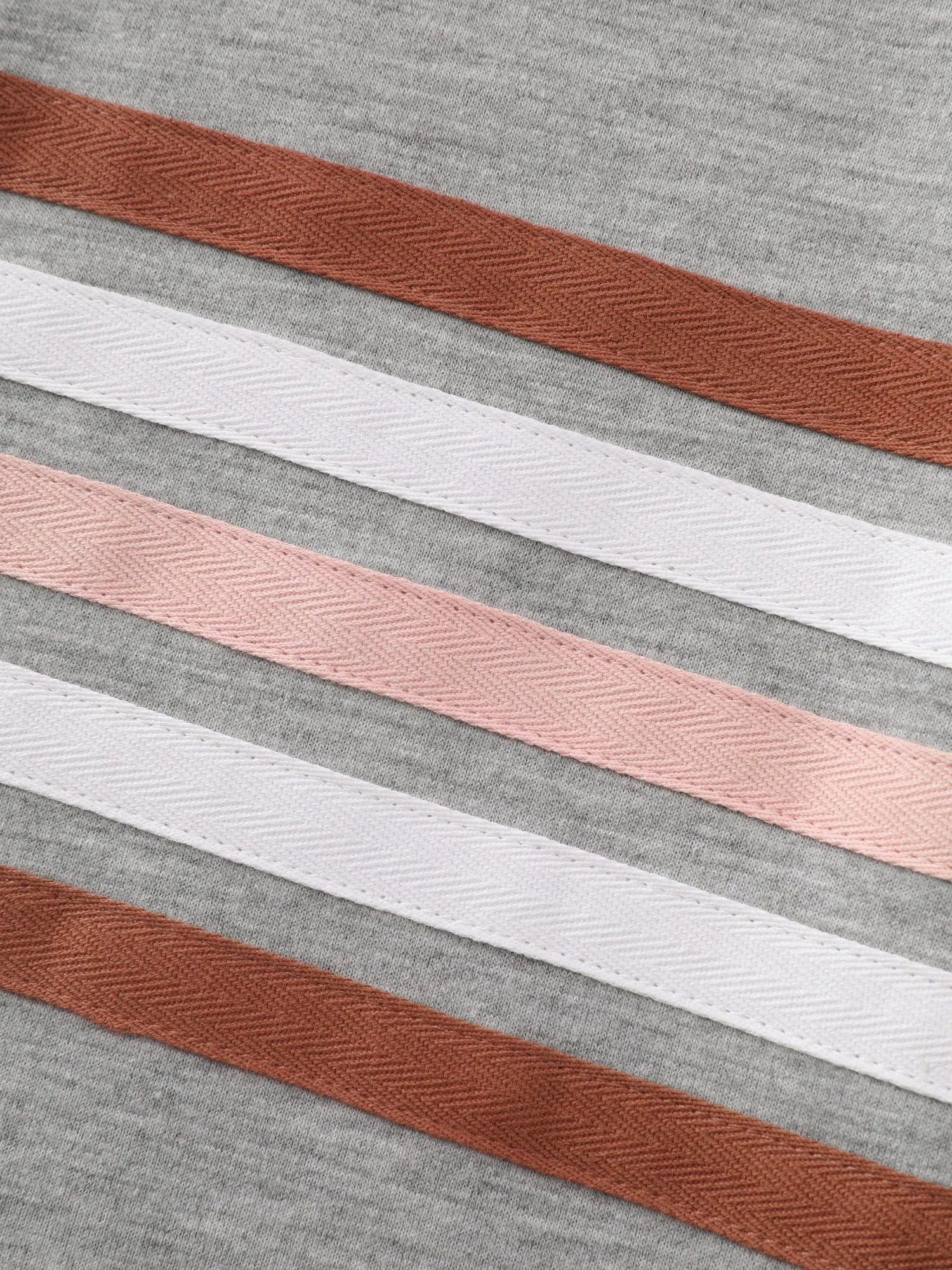 Cotton Colorful Stripe Chest Detail Relaxed Fit Sweatshirt sold by Bloomchic product image thumbnail 5