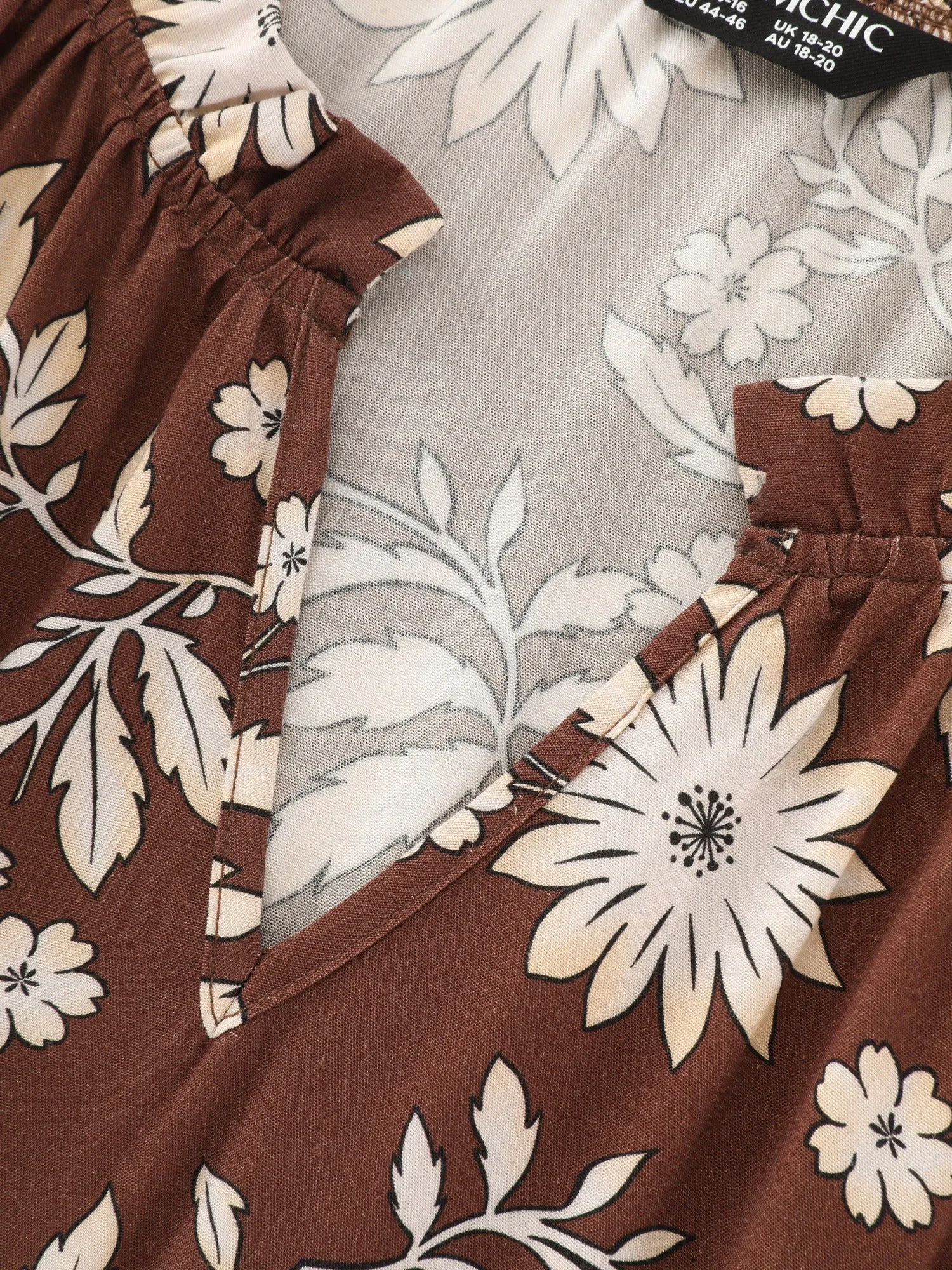 Floral Print Tie Cuffs Blouse sold by Bloomchic product image thumbnail 5