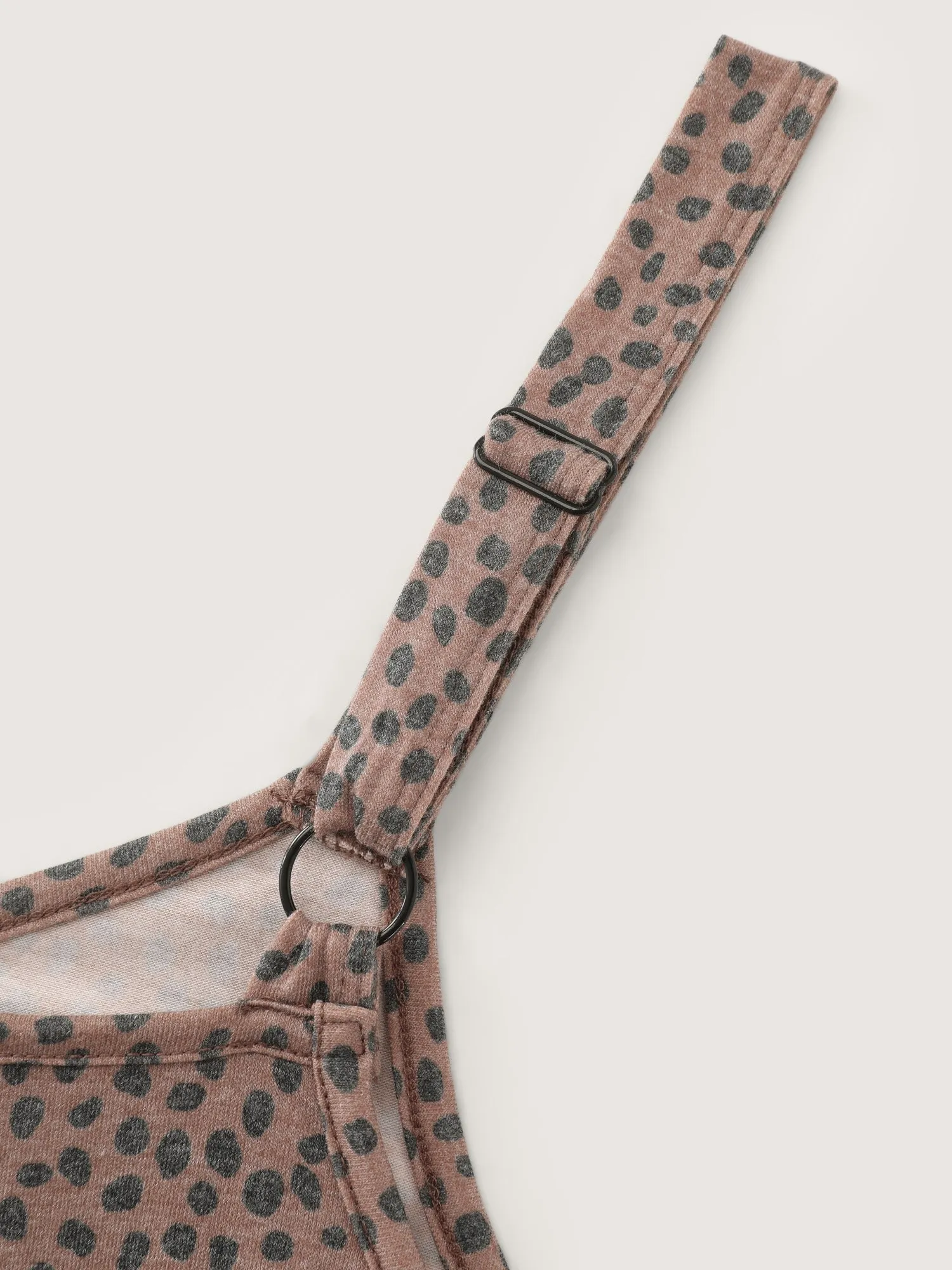 Supersoft Stretch Leopard Print Adjustable Straps Relaxed-Fit Jumpsuit sold by Bloomchic product image thumbnail 5