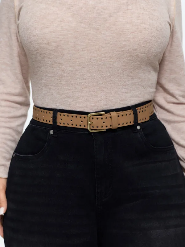 Vintage Multi-hole Metal Buckle Belt made by Bloomchic