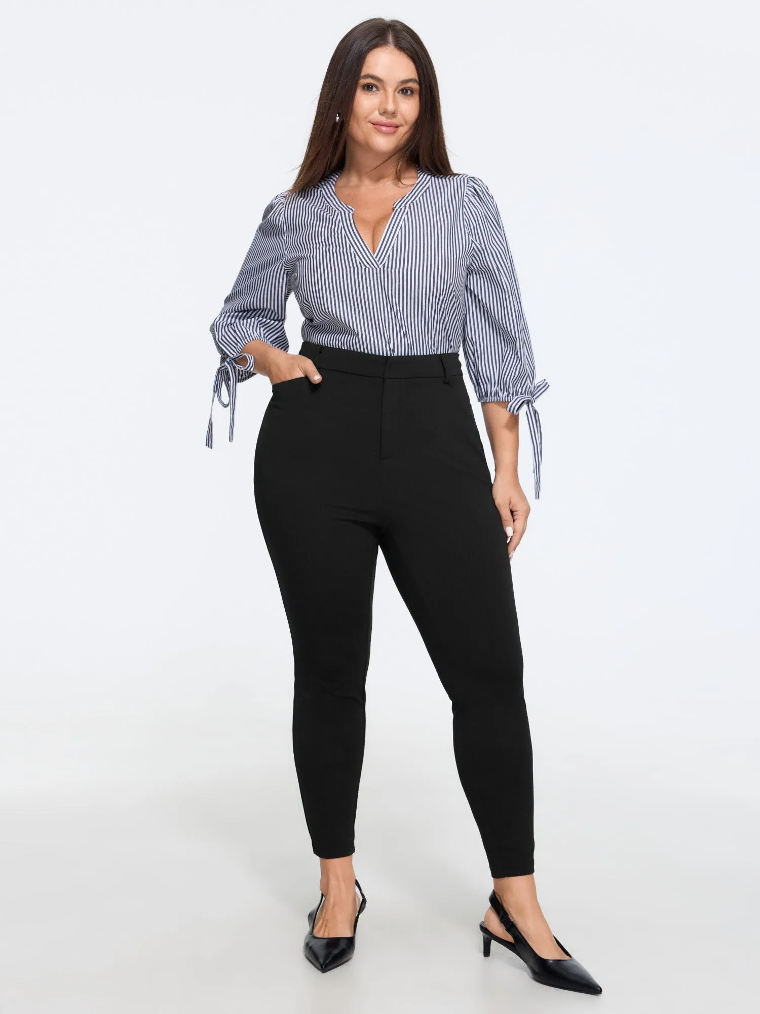 Stretch Pocket Skinny fit Pants sold by Bloomchic product image thumbnail 2